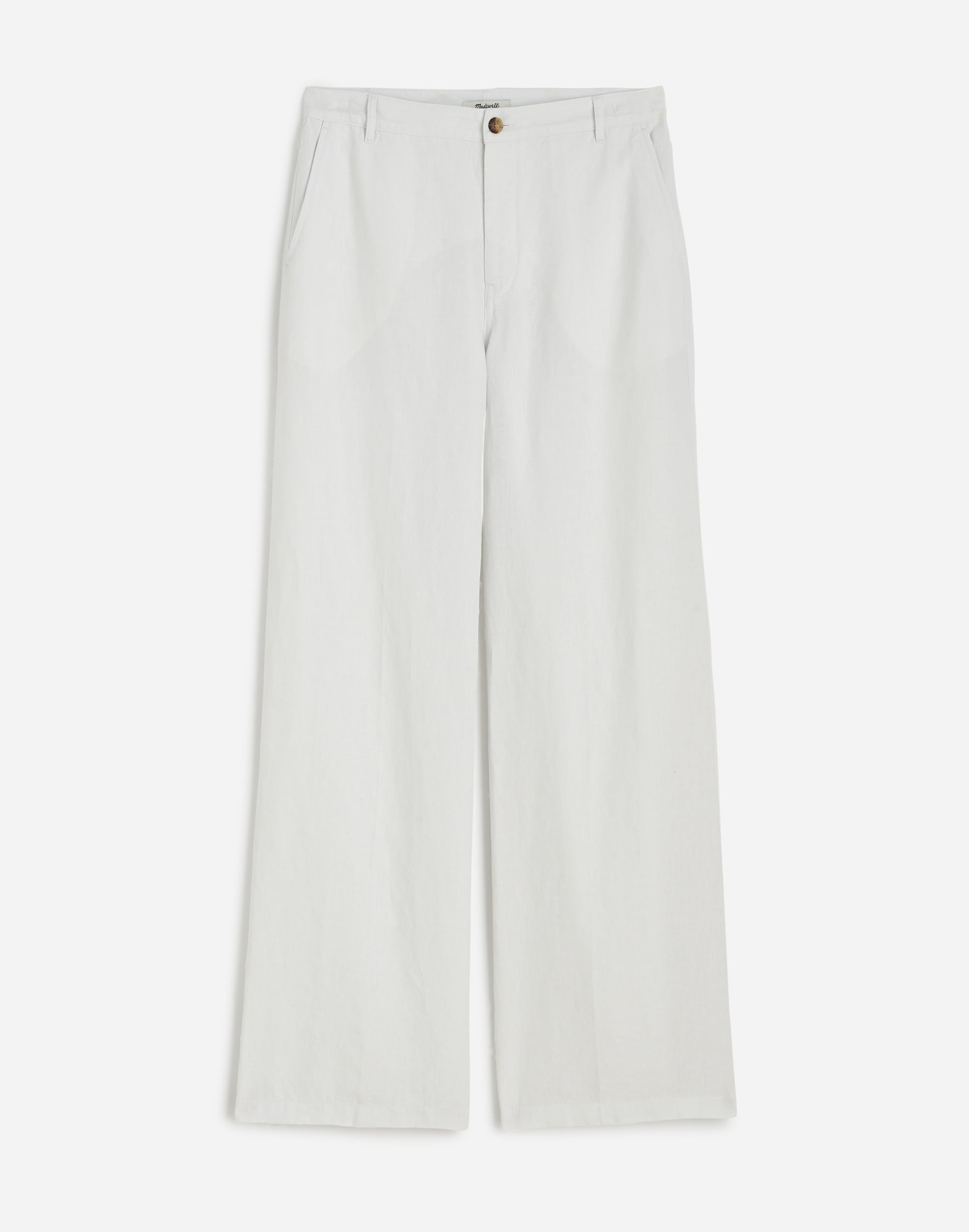 The Zoe Relaxed Wide Pant in 100% Linen