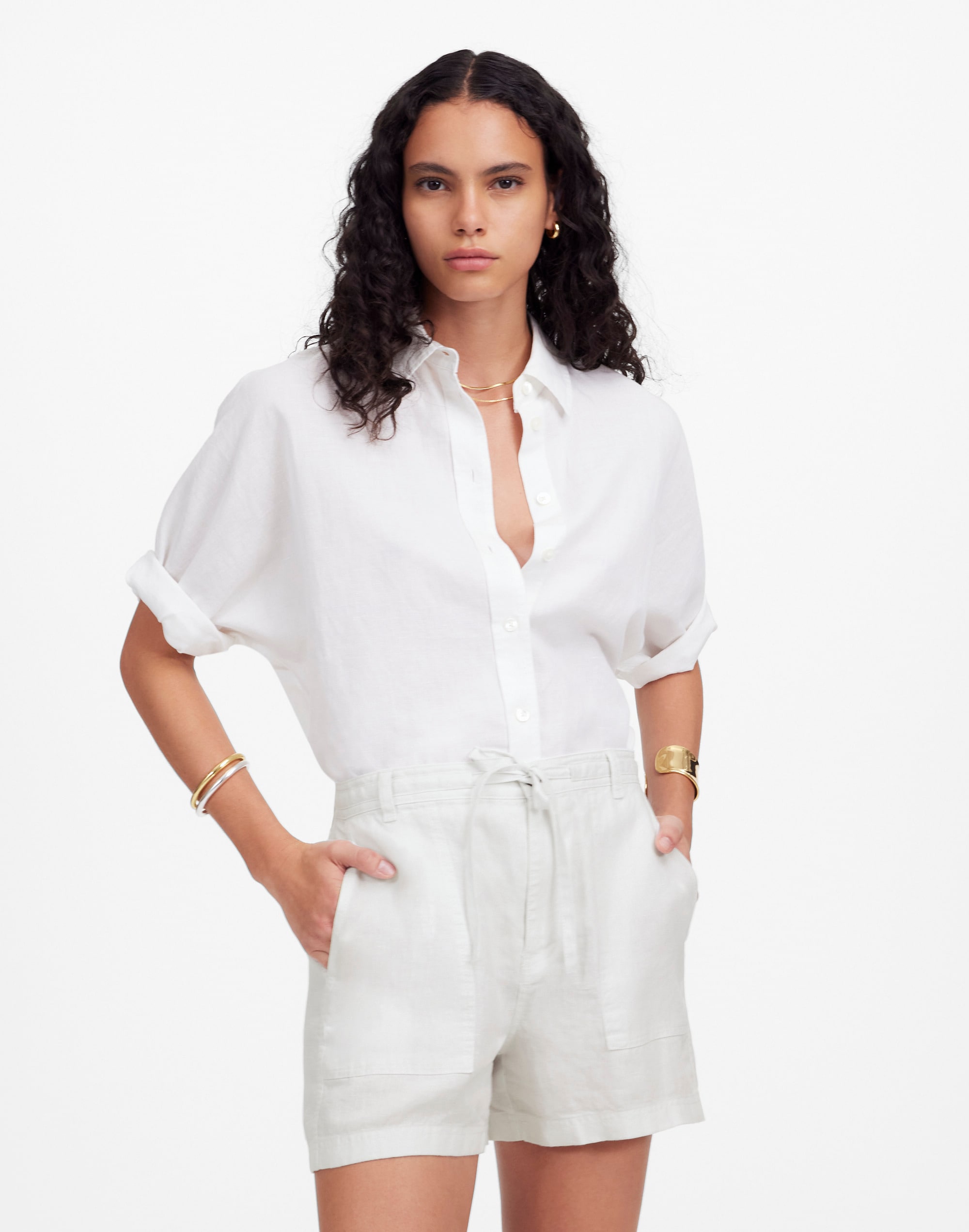 Pull-On Drawstring Shorts