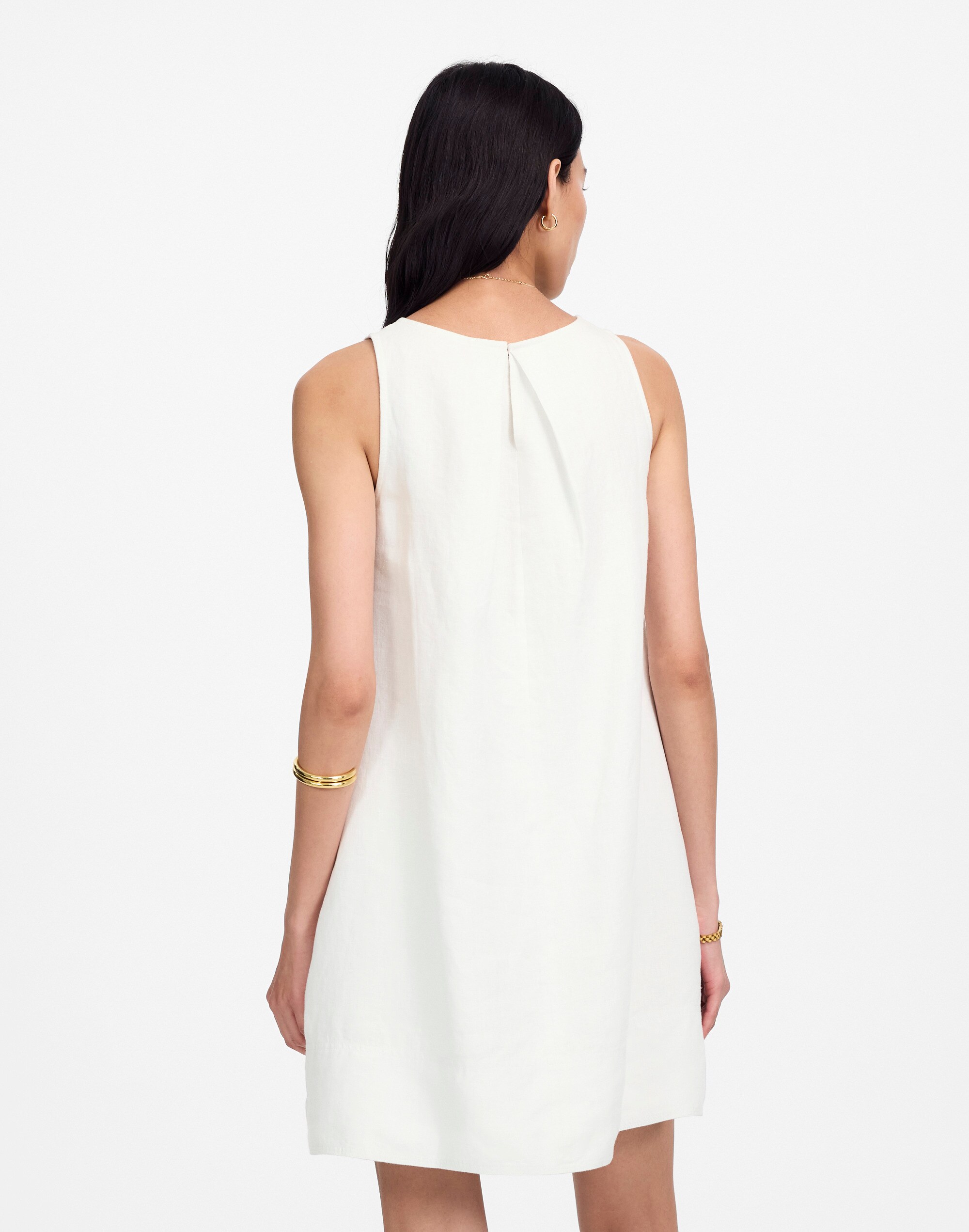 Mini Shift Dress in Linen