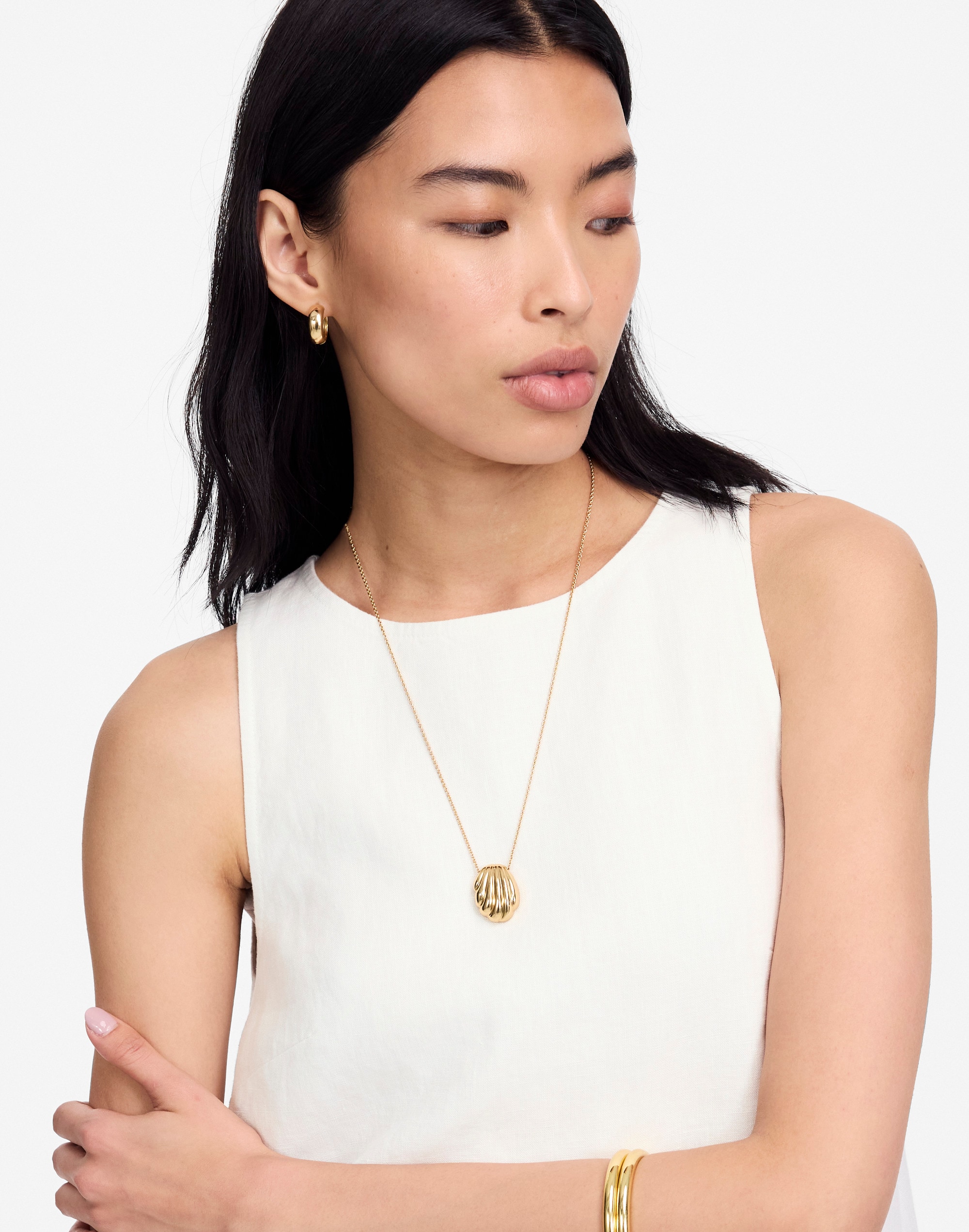 Mini Shift Dress in Linen