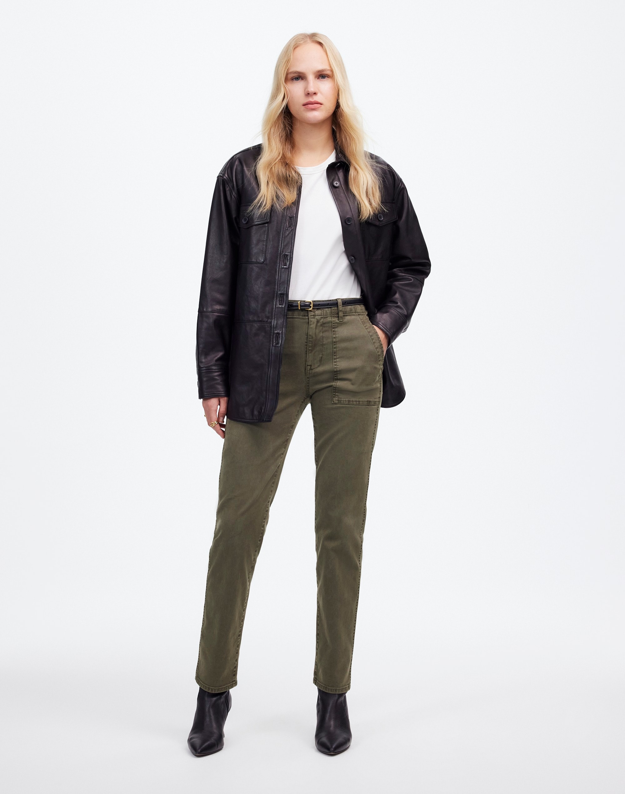 The Slim Straight Utility Pant in Garment Dye