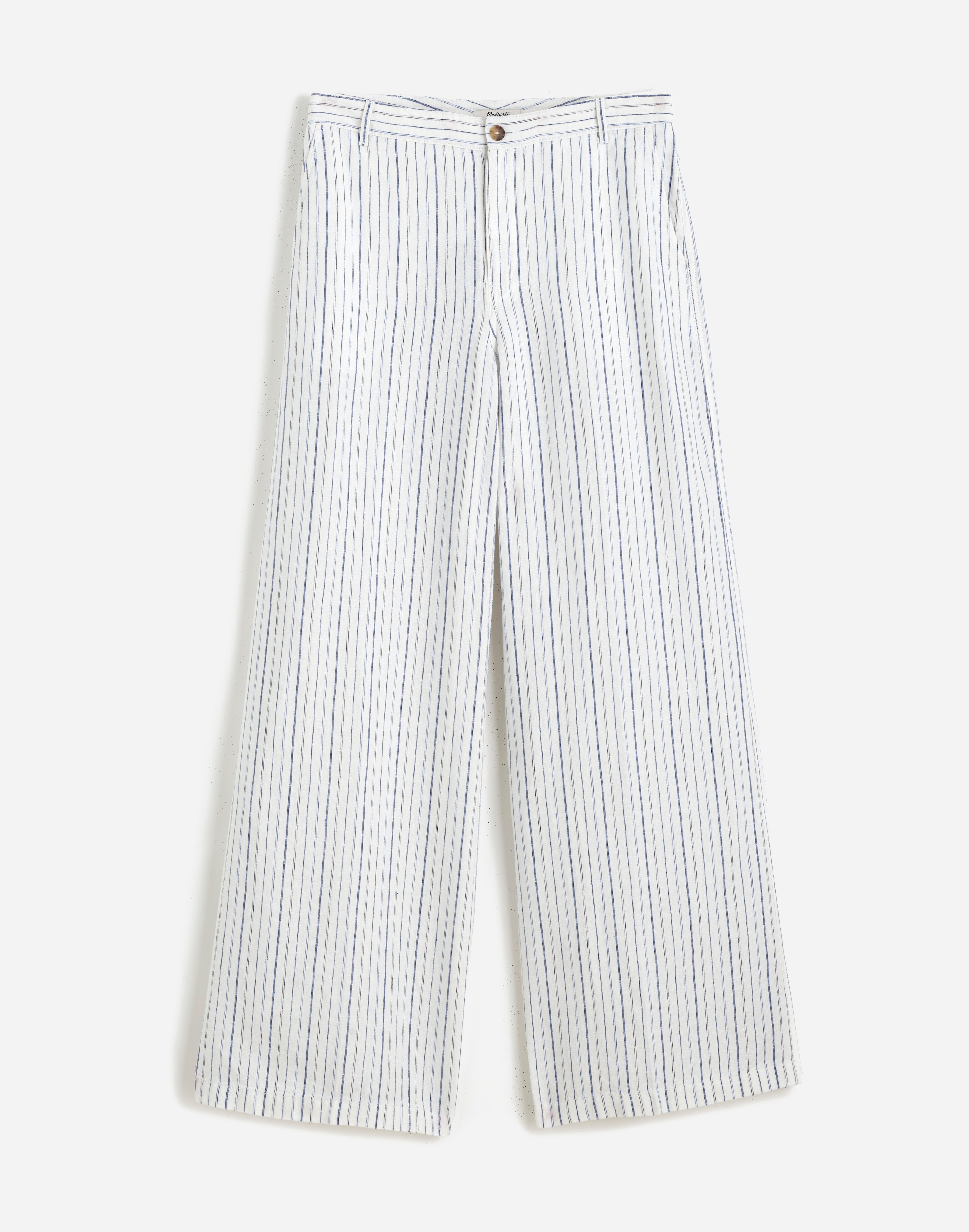 The Zoe Relaxed Wide Pant in 100% Linen