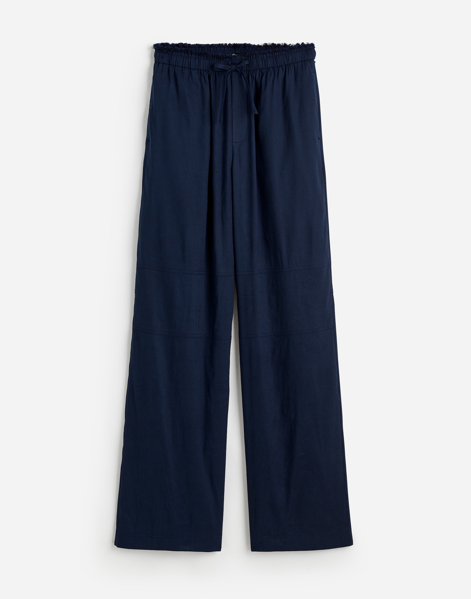 Raw-Edge Drawstring Pant