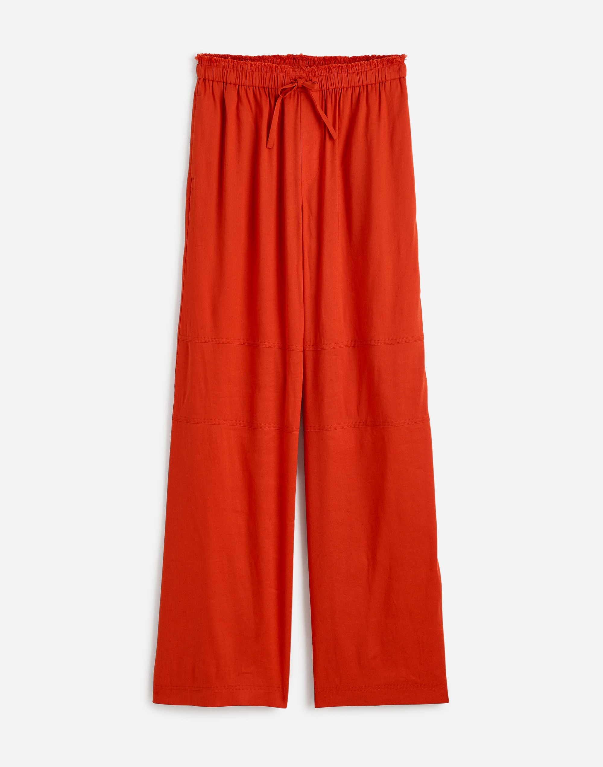Raw-Edge Drawstring Pant