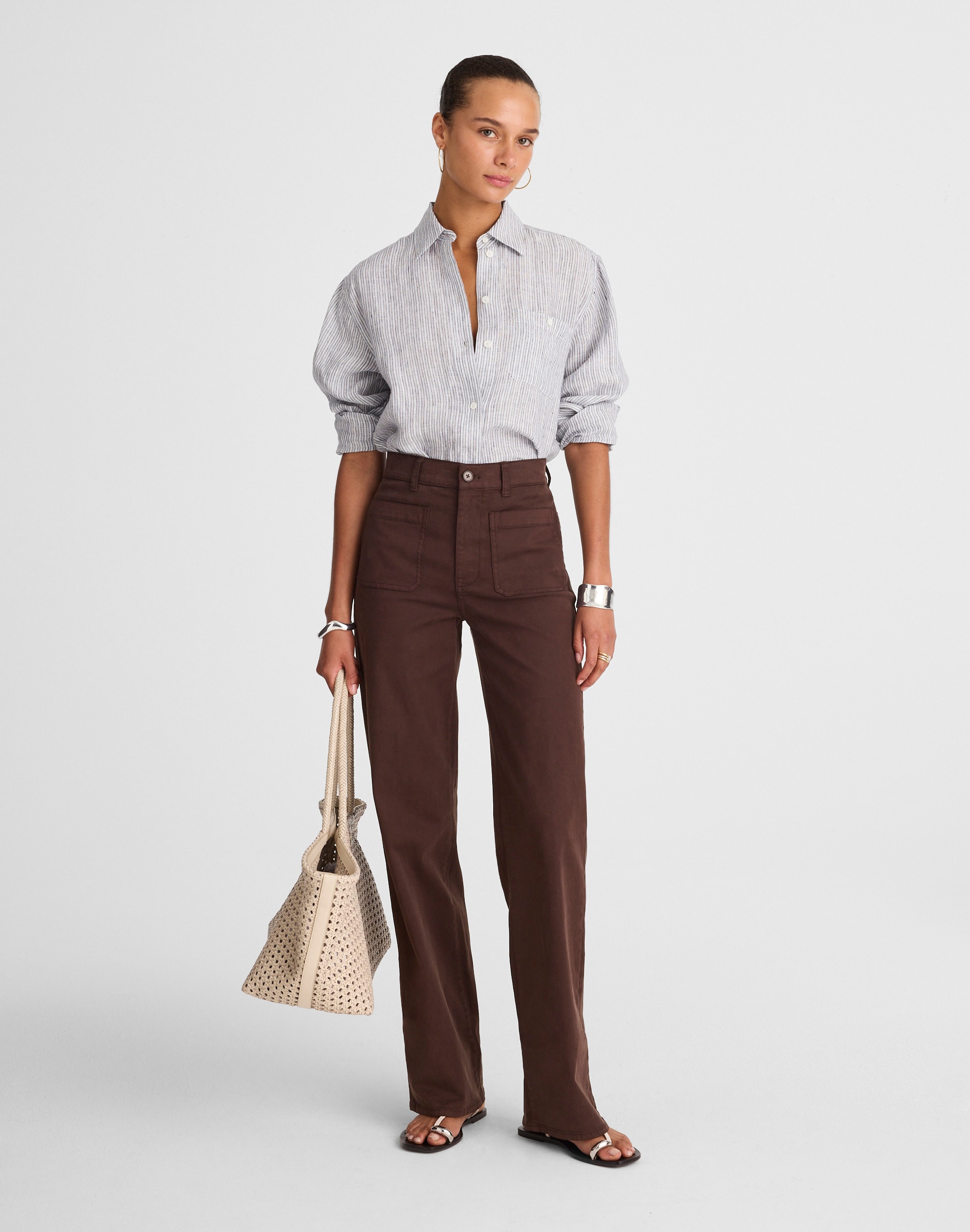 The Emmett Wide-Leg Pant: Patch Pocket Edition