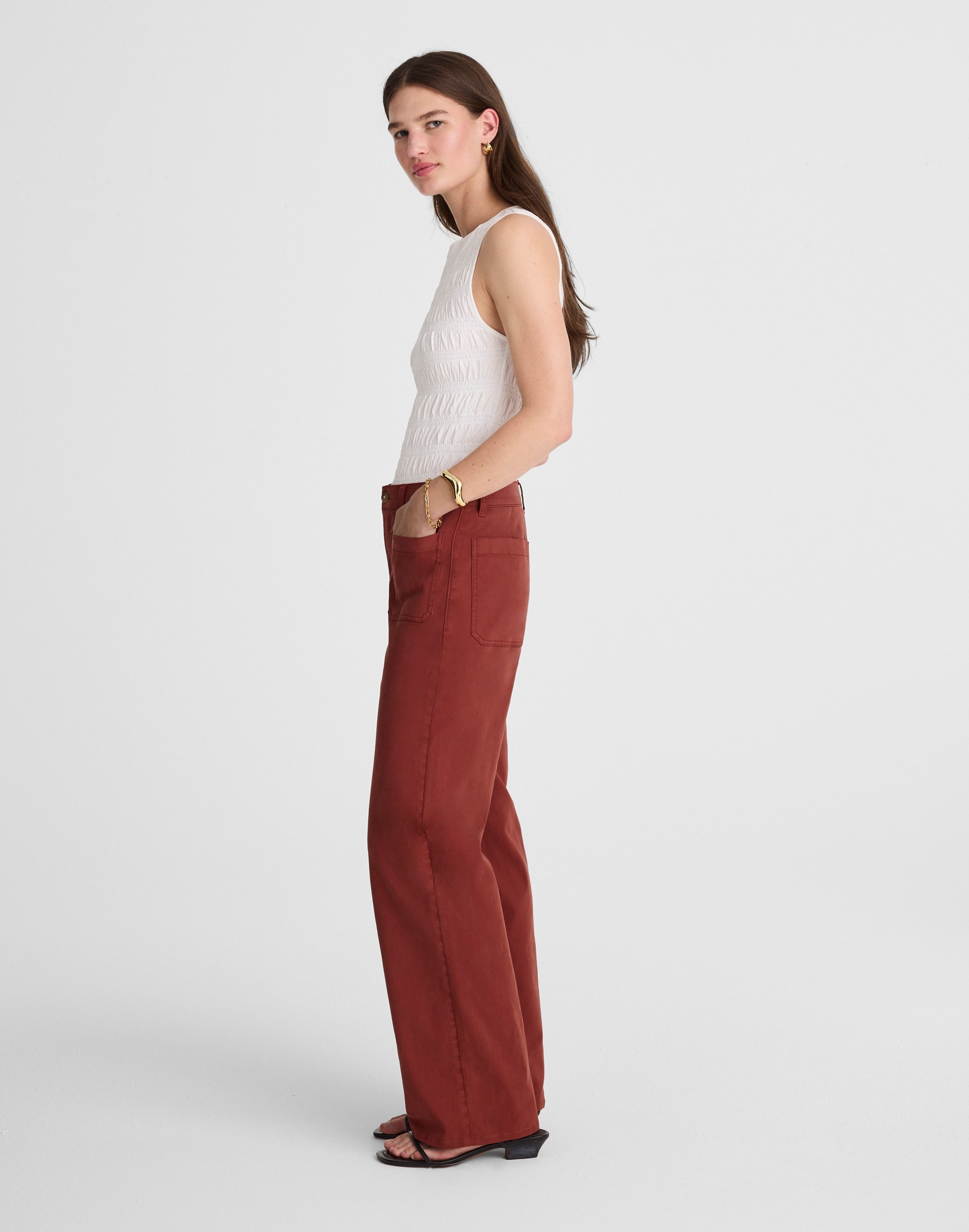 The Emmett Wide-Leg Pant: Patch Pocket Edition