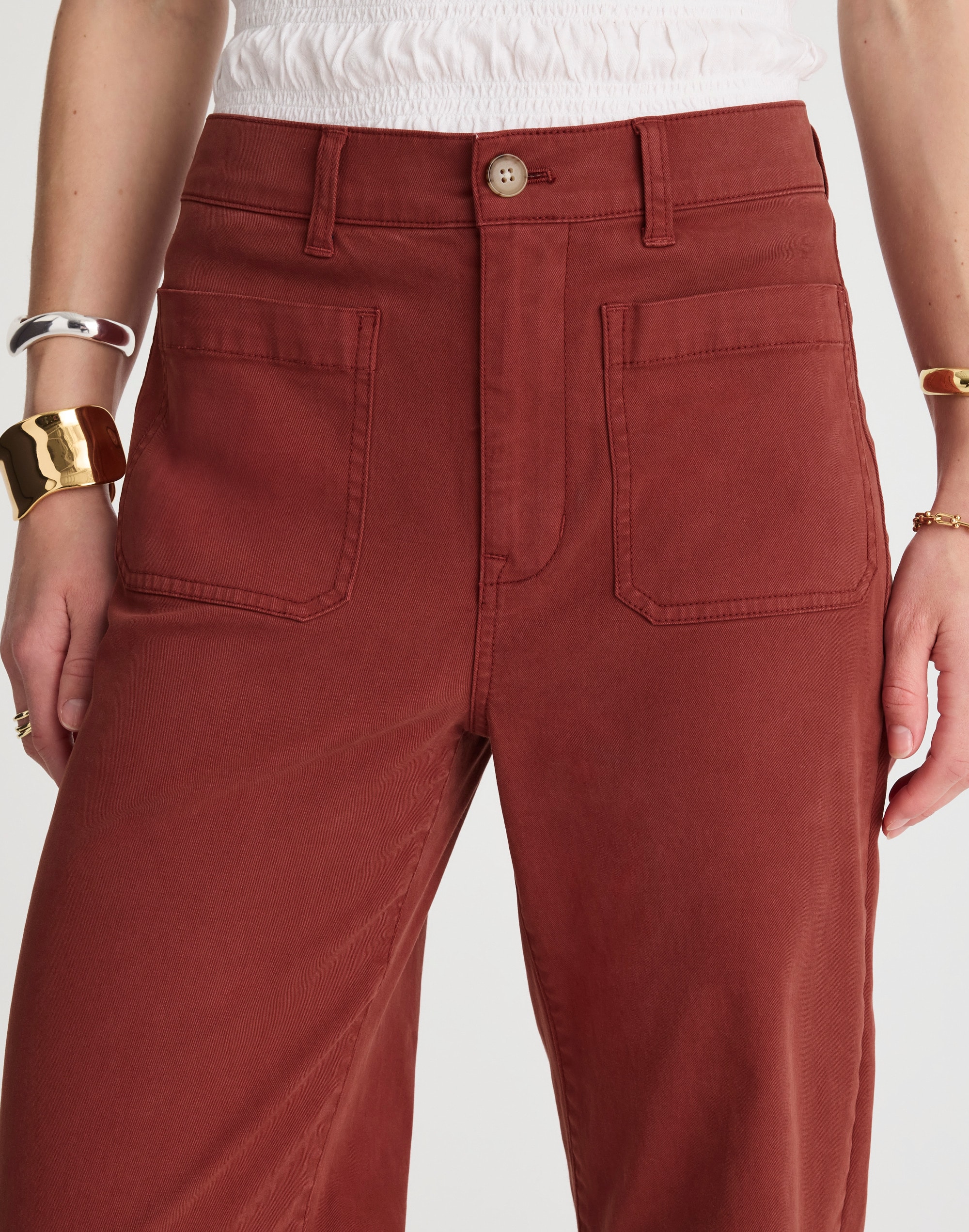 The Emmett Wide-Leg Pant: Patch Pocket Edition