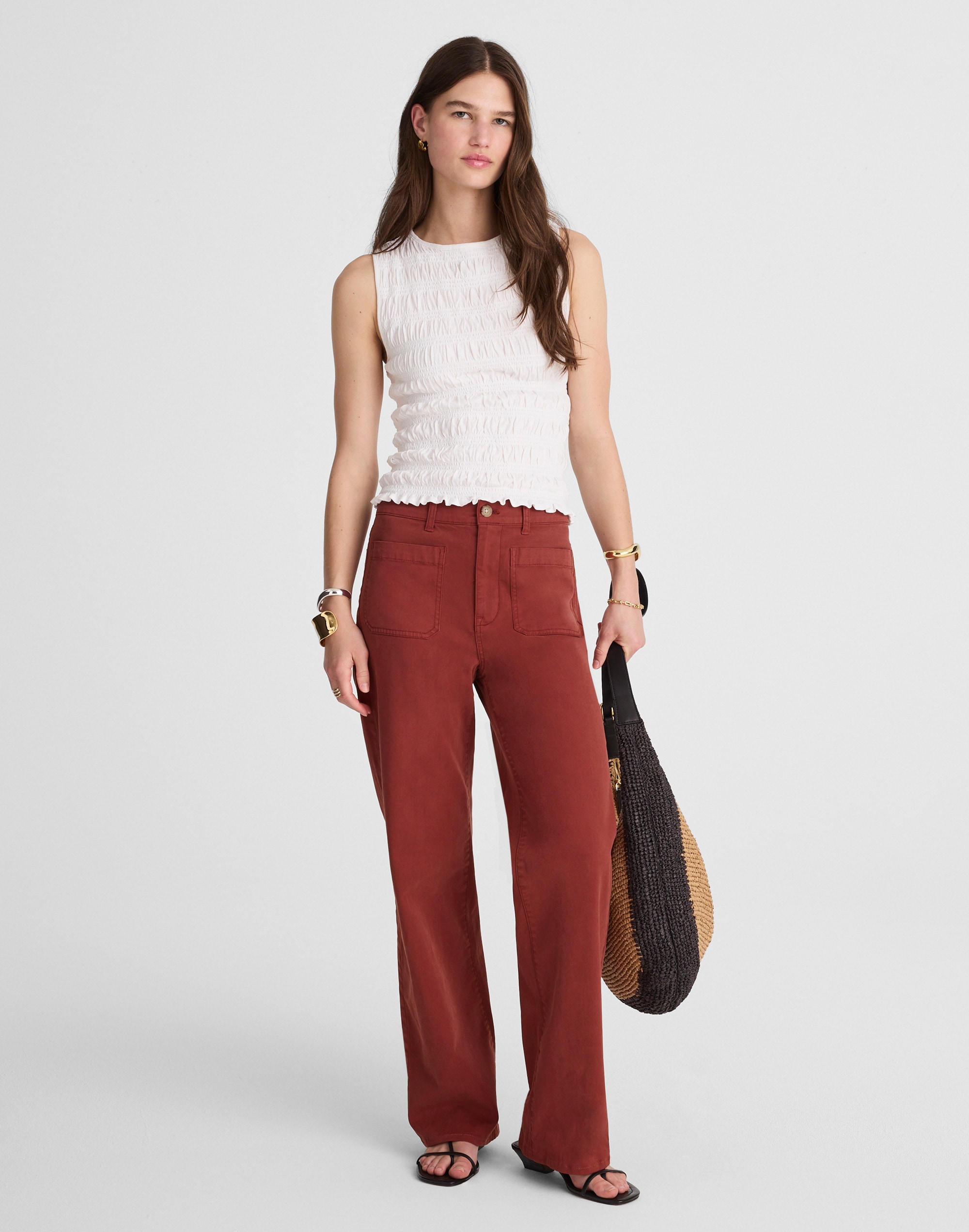 The Emmett Wide-Leg Pant: Patch Pocket Edition