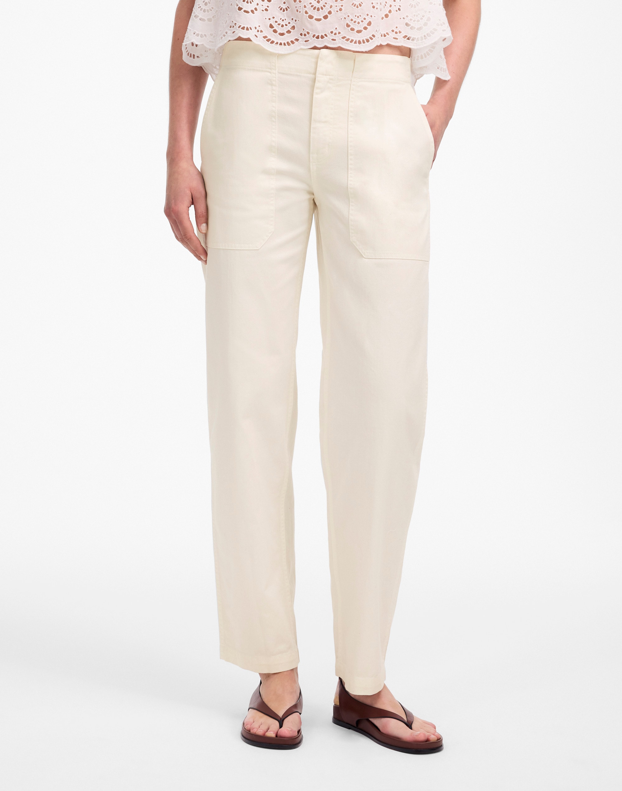 Tapered-Leg Utility Pants