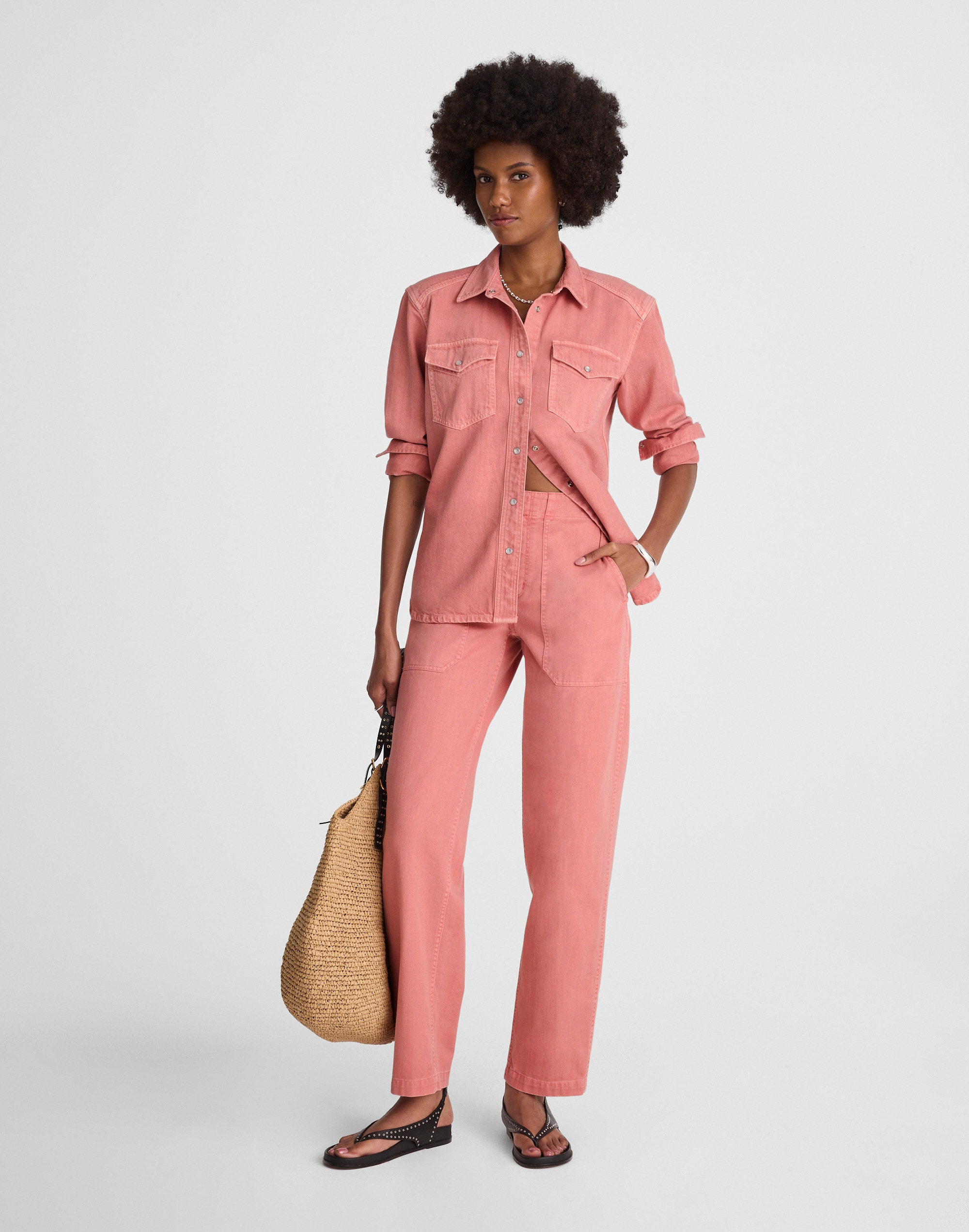 petite tapered-leg utility pants