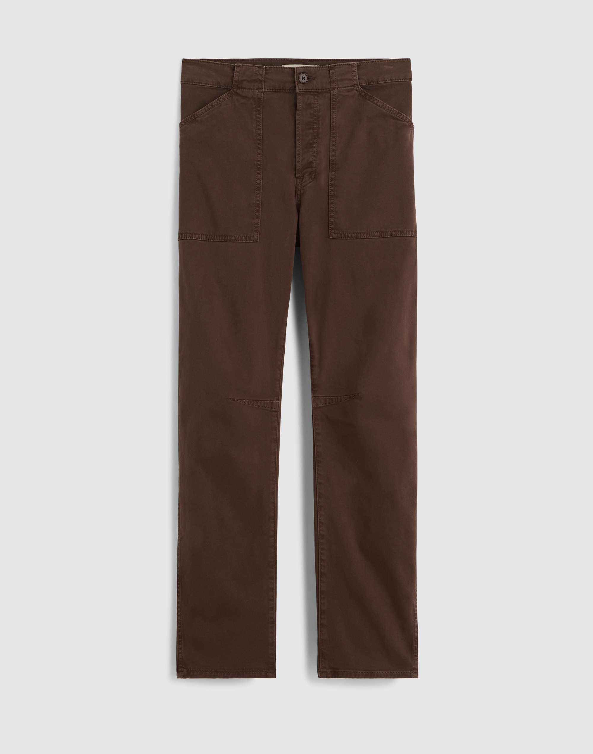 The Petite Darted Barrel-Leg Utility Pant