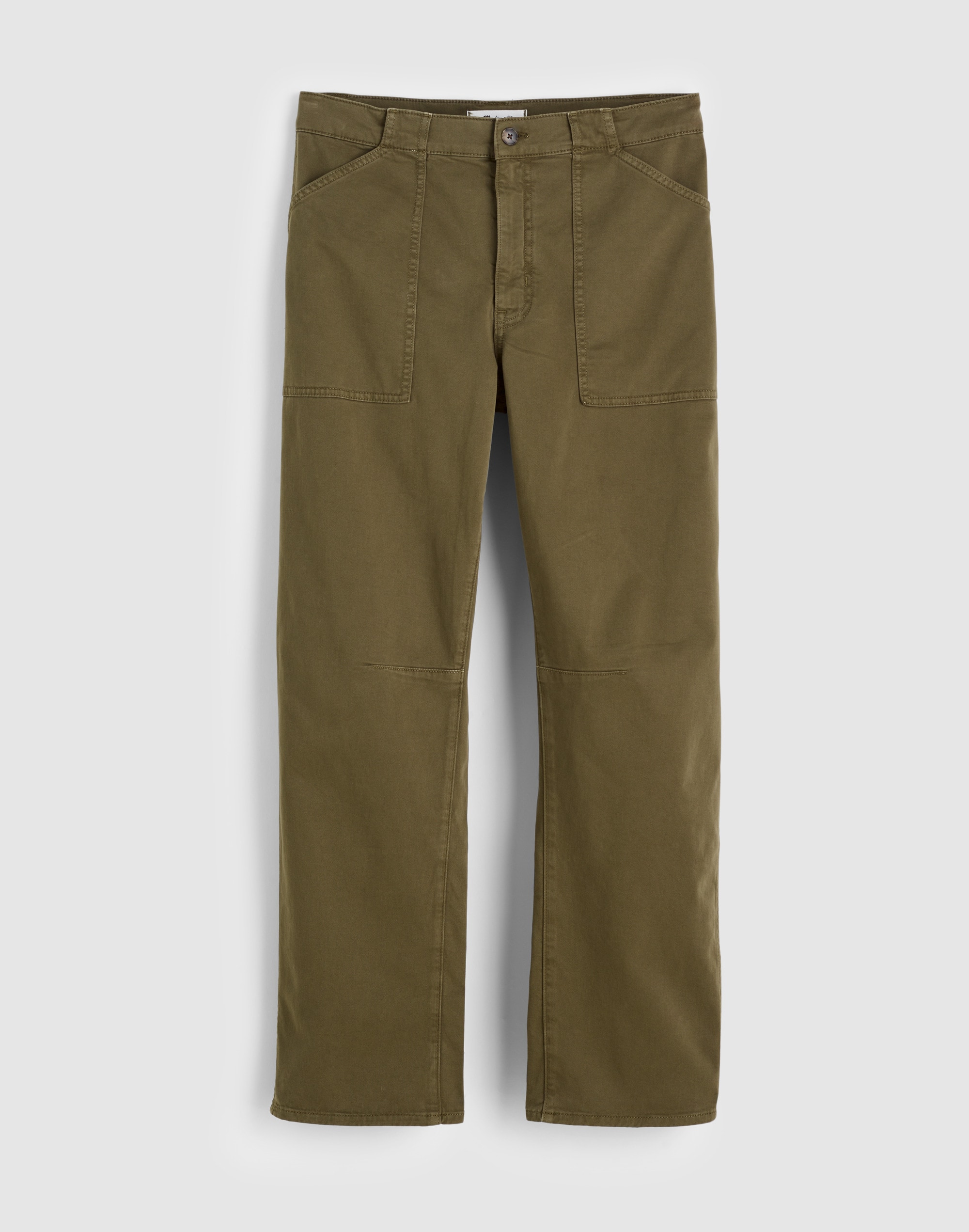The Short Darted Barrel-Leg Utility Pant
