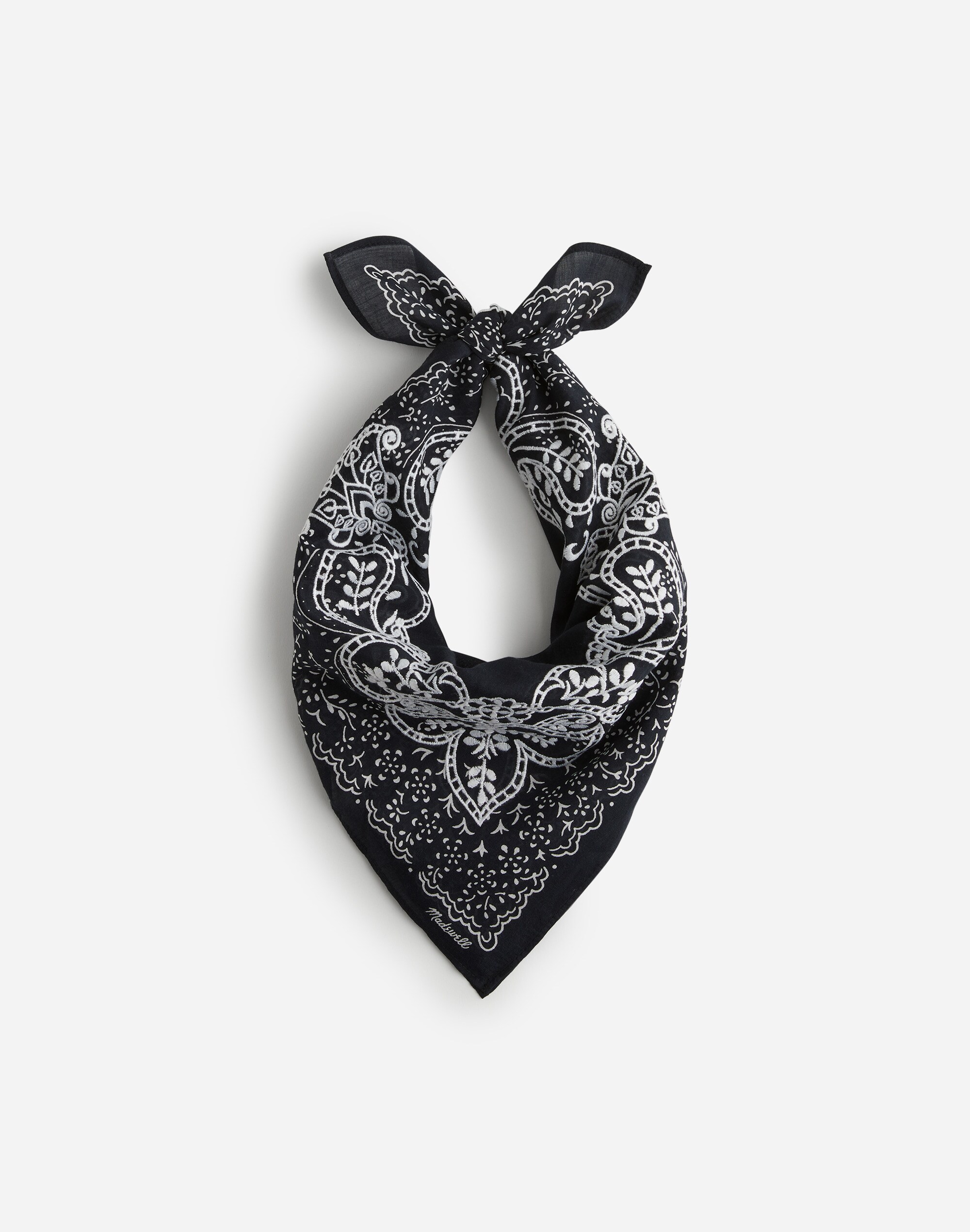 Embroidered Cotton Bandana