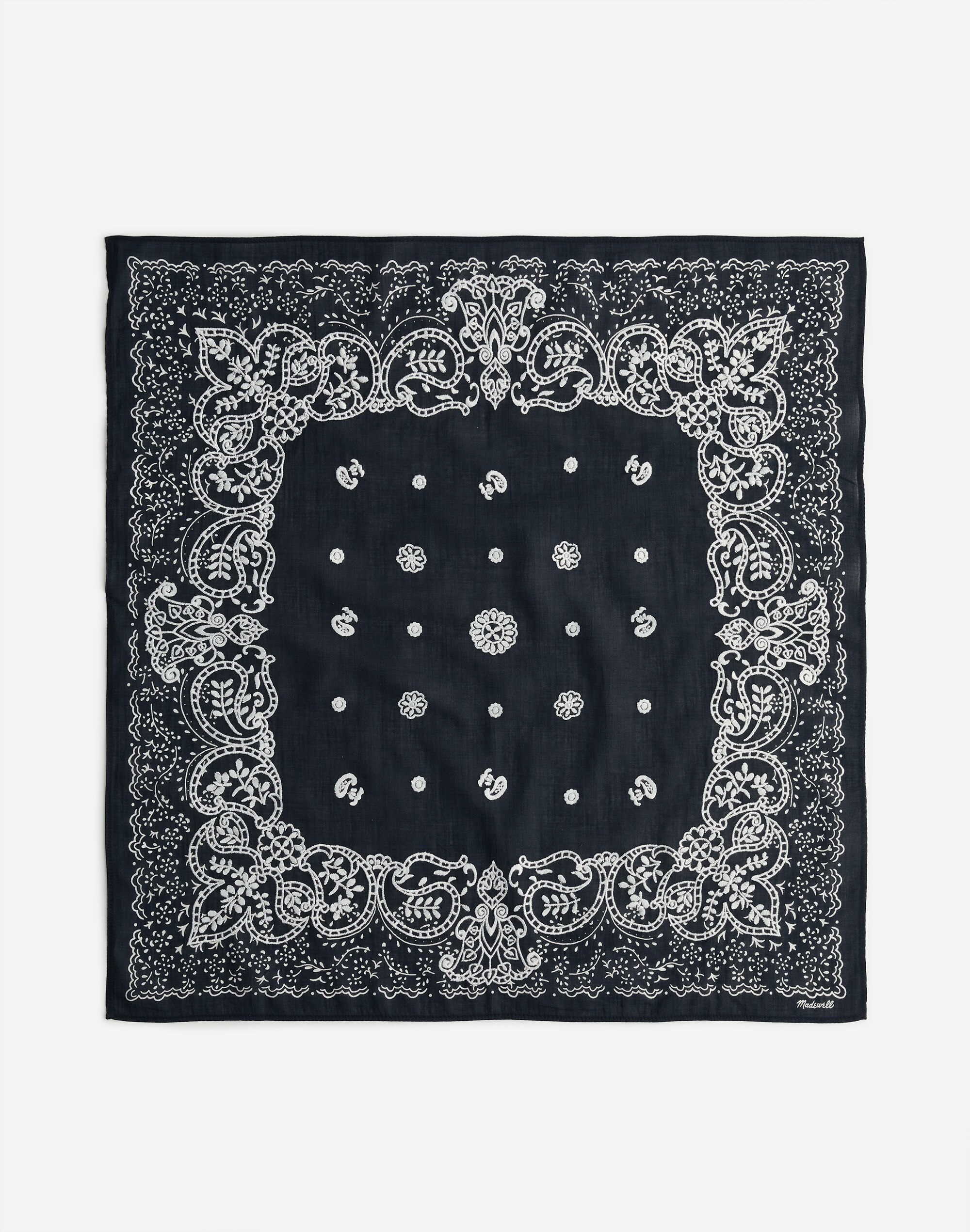 Embroidered Cotton Bandana