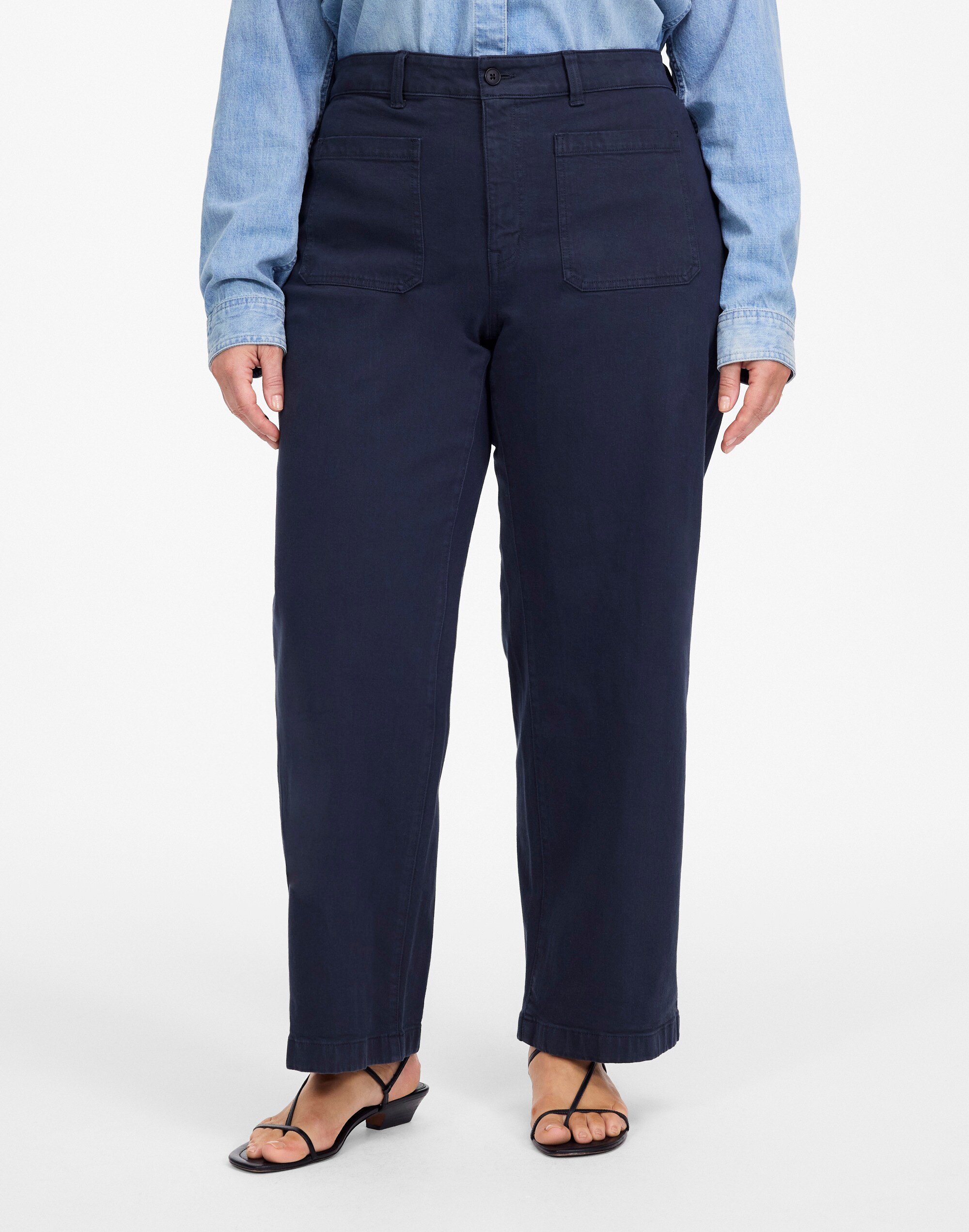 The Plus Emmett Wide-Leg Pant: Patch Pocket Edition