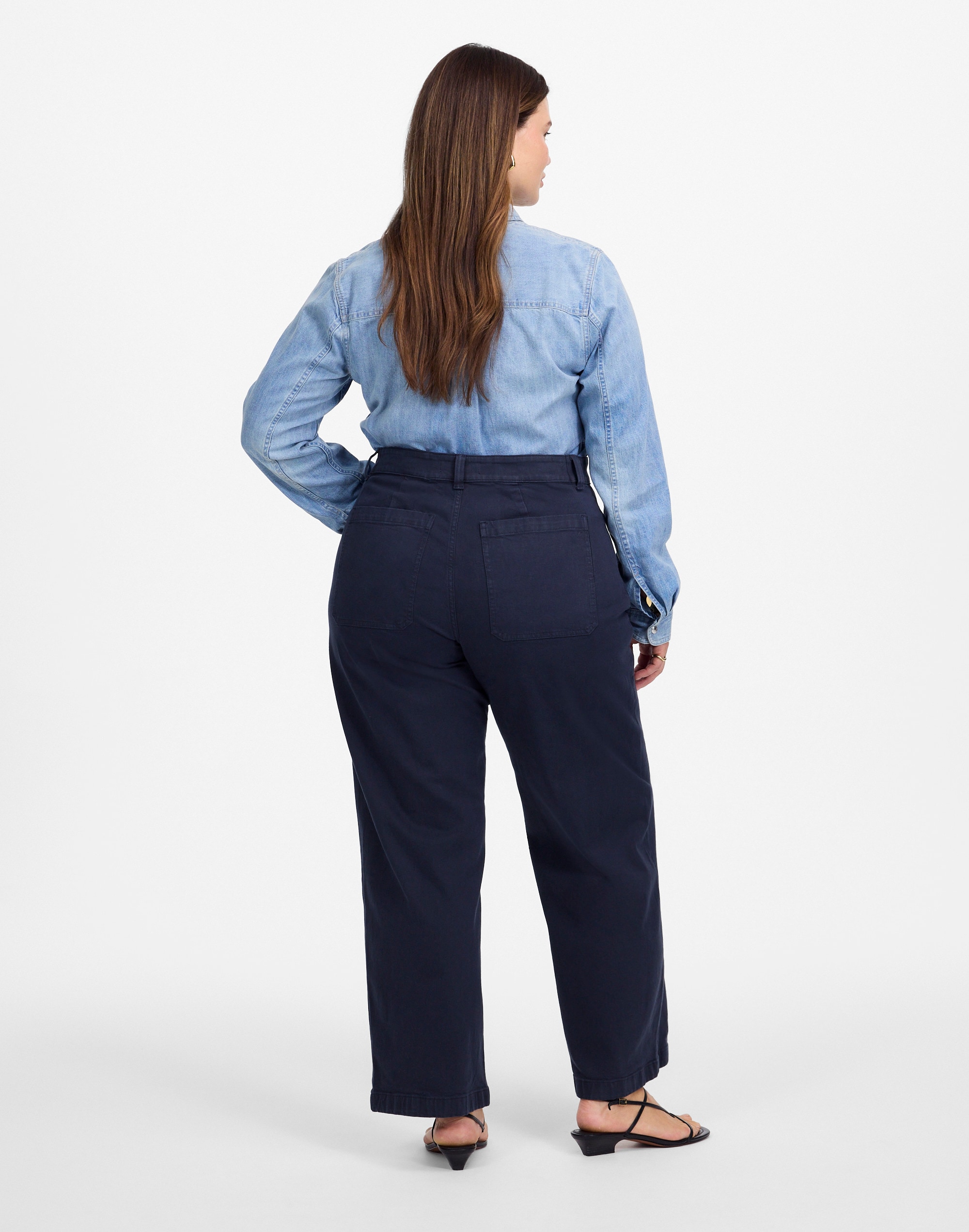 The Plus Emmett Wide-Leg Pant: Patch Pocket Edition