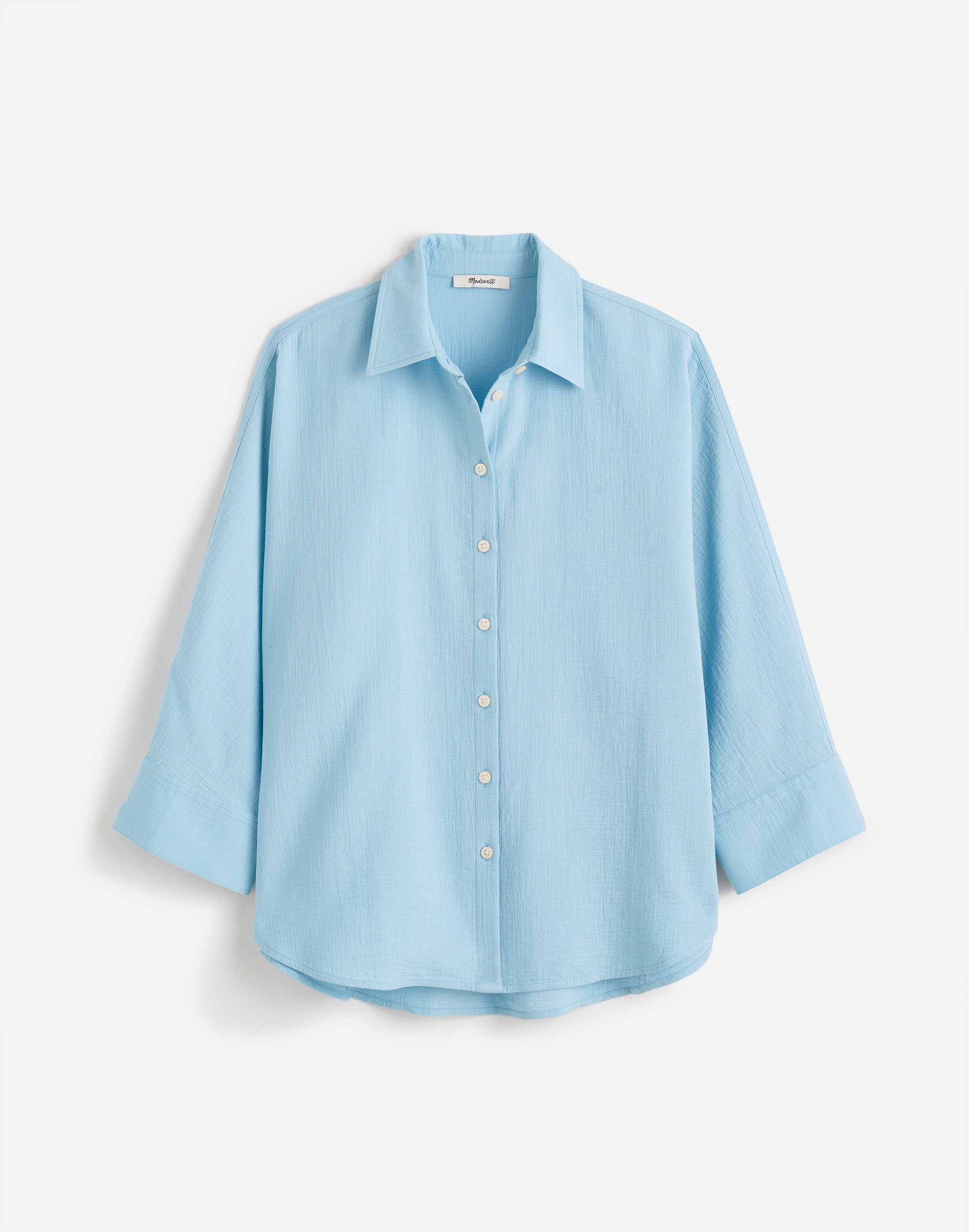 Cotton Double-Gauze Oversized Shirt