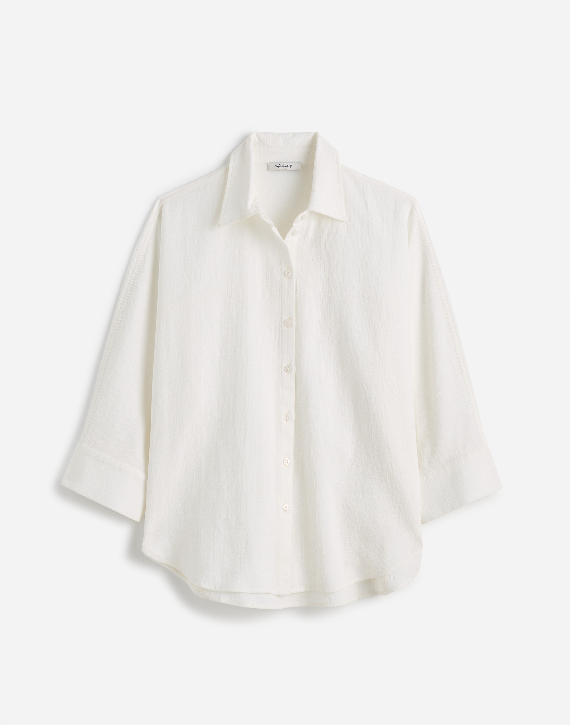 Cotton Double-Gauze Oversized Shirt