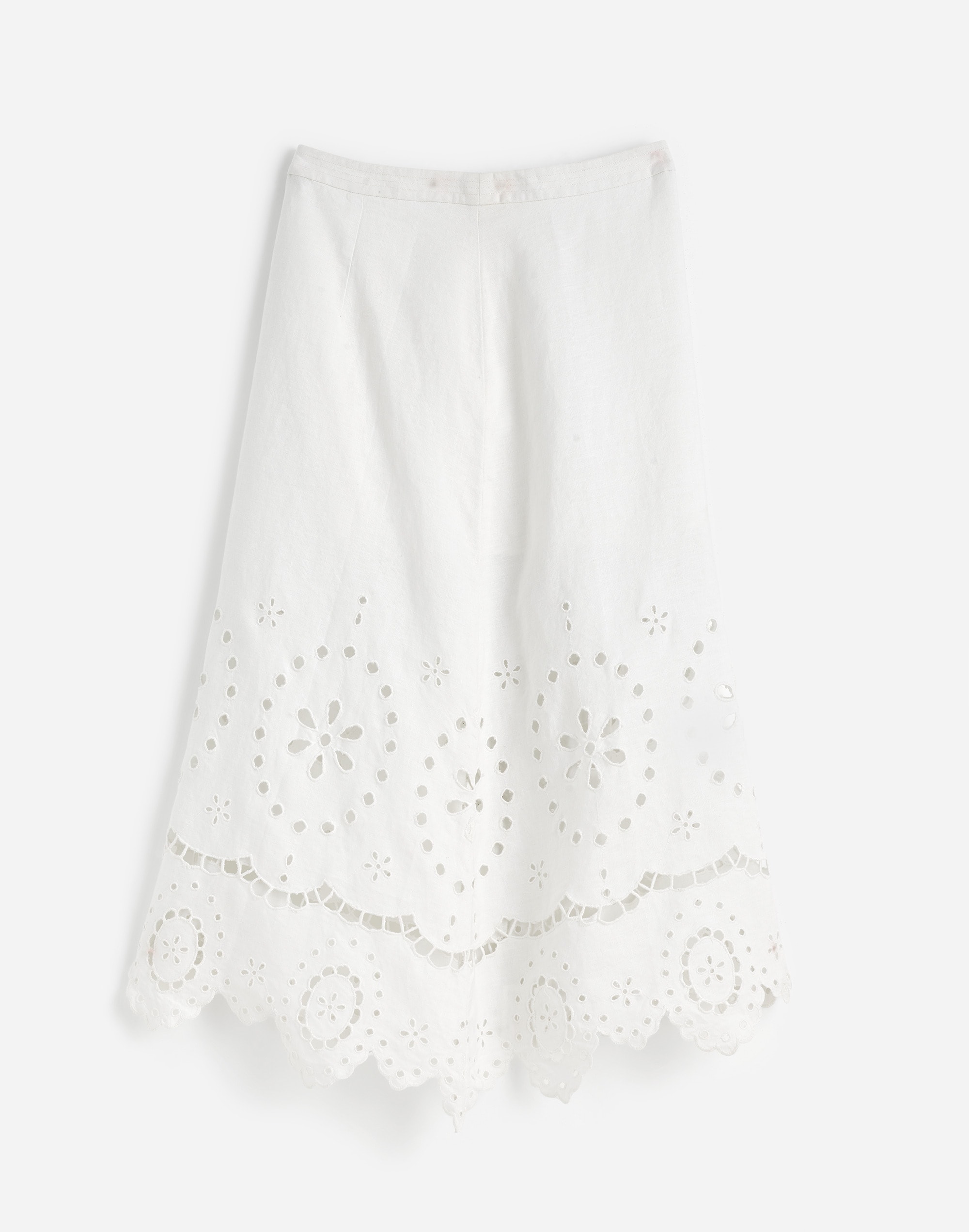Eyelet-Embroidered Maxi Skirt