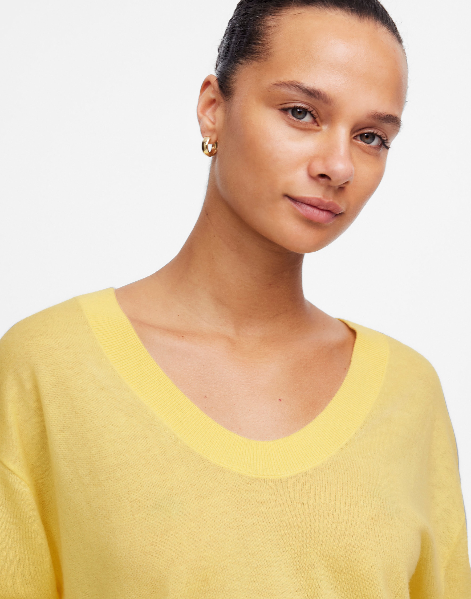 Cashmere U-Neck Pullover