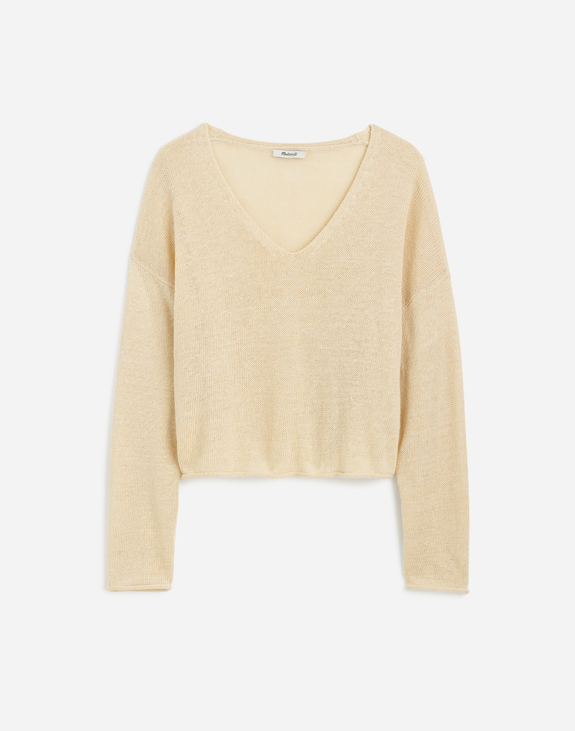 Linen V-Neck Sweater