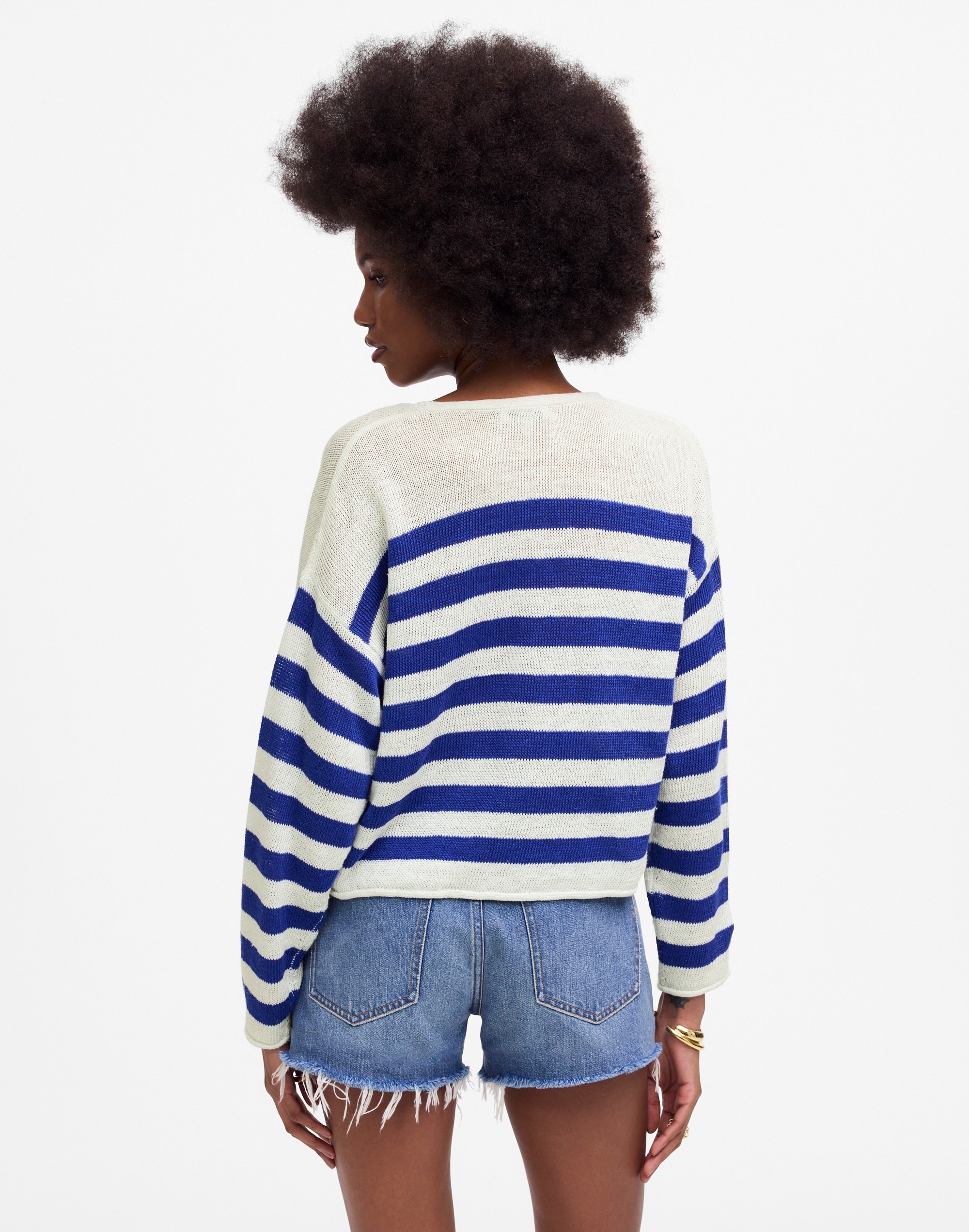 Linen V-Neck Sweater