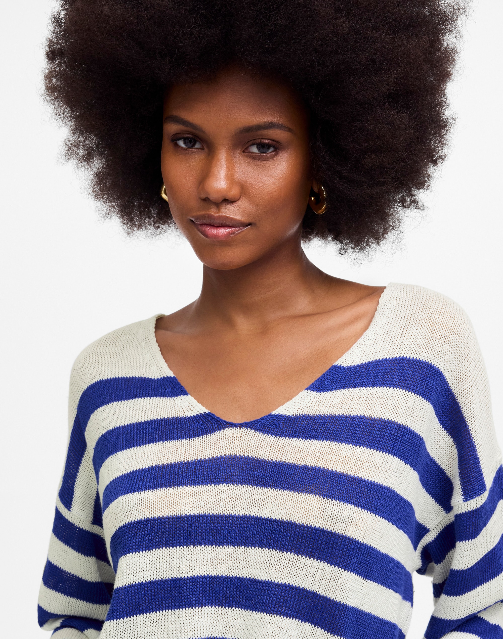 Linen V-Neck Sweater