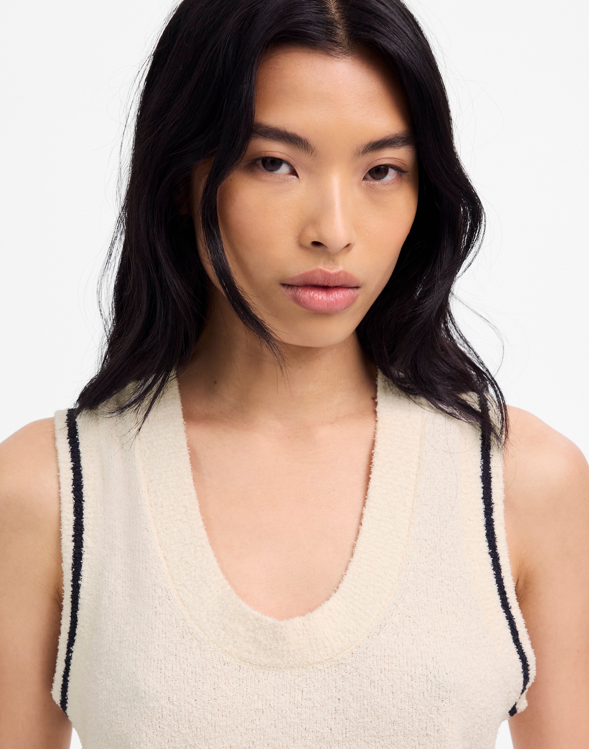 Bouclé-Knit Sweater Tank