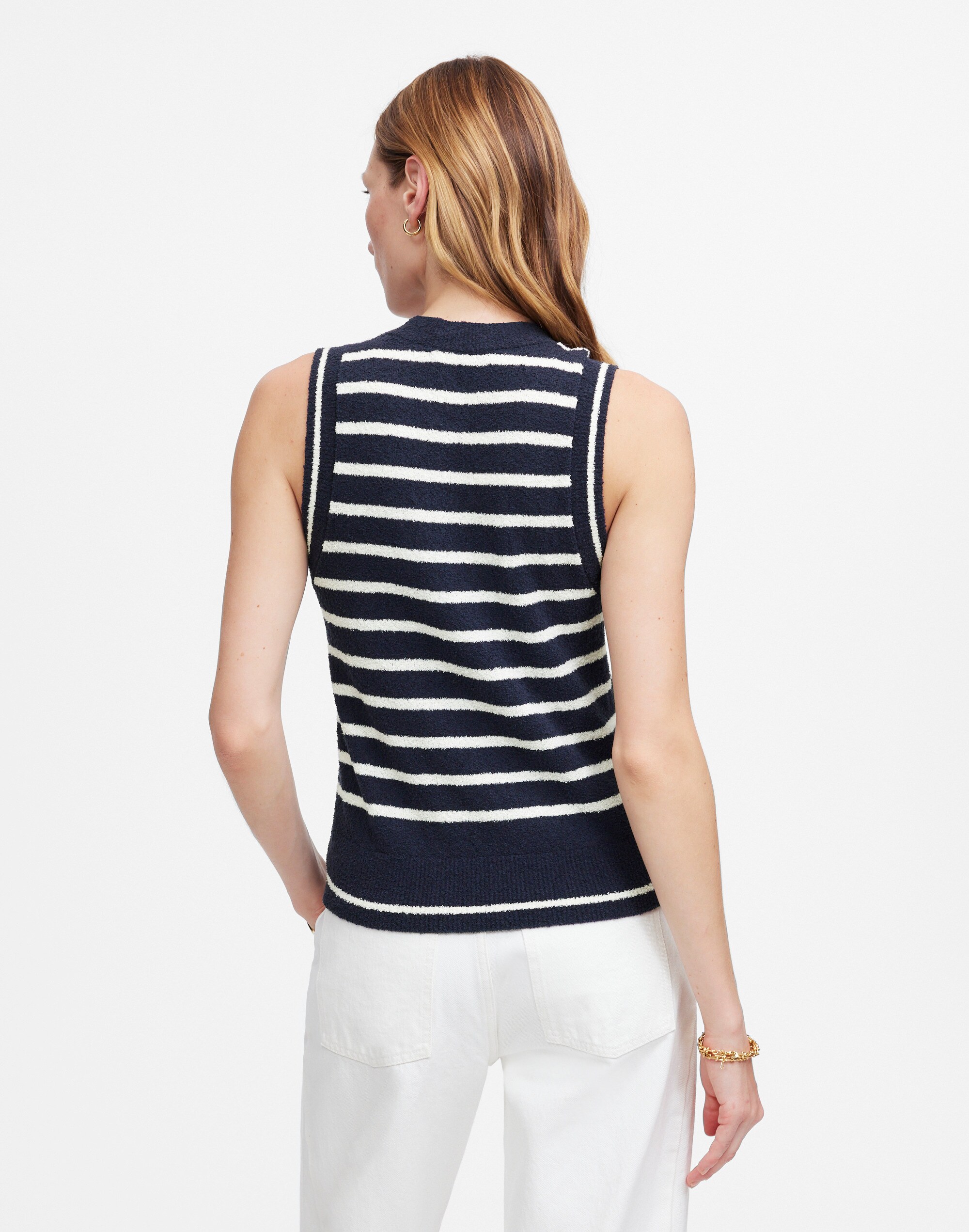 Bouclé-Knit Sweater Tank