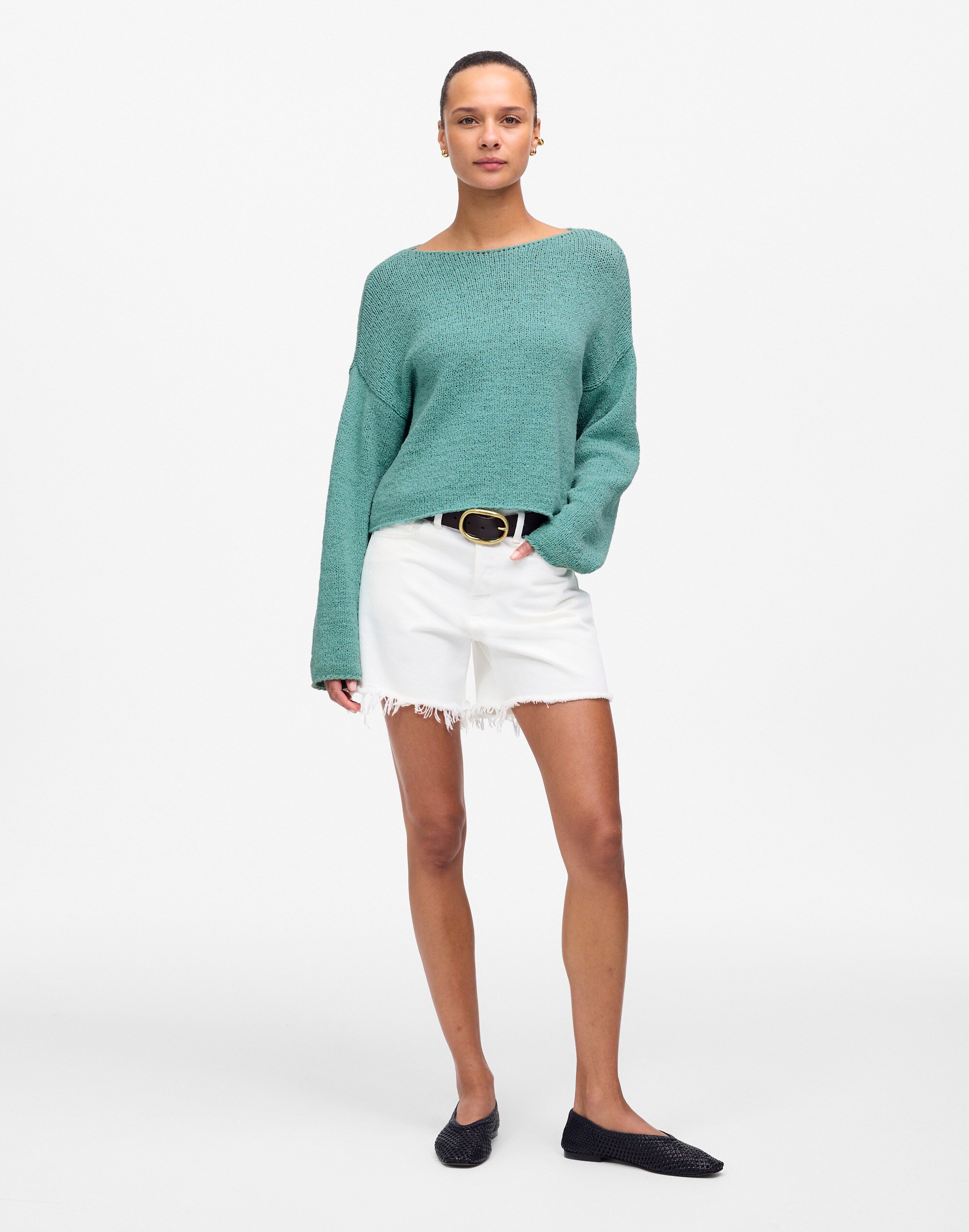 Boatneck Pullover Sweater