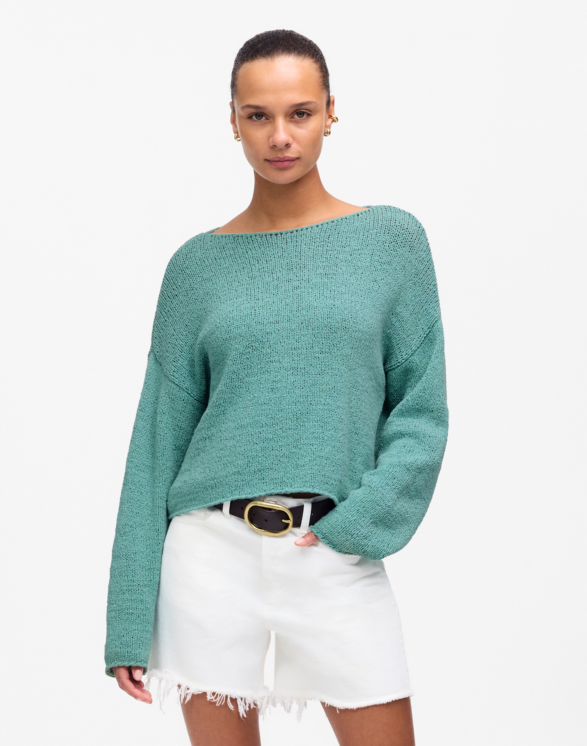 Boatneck Pullover Sweater