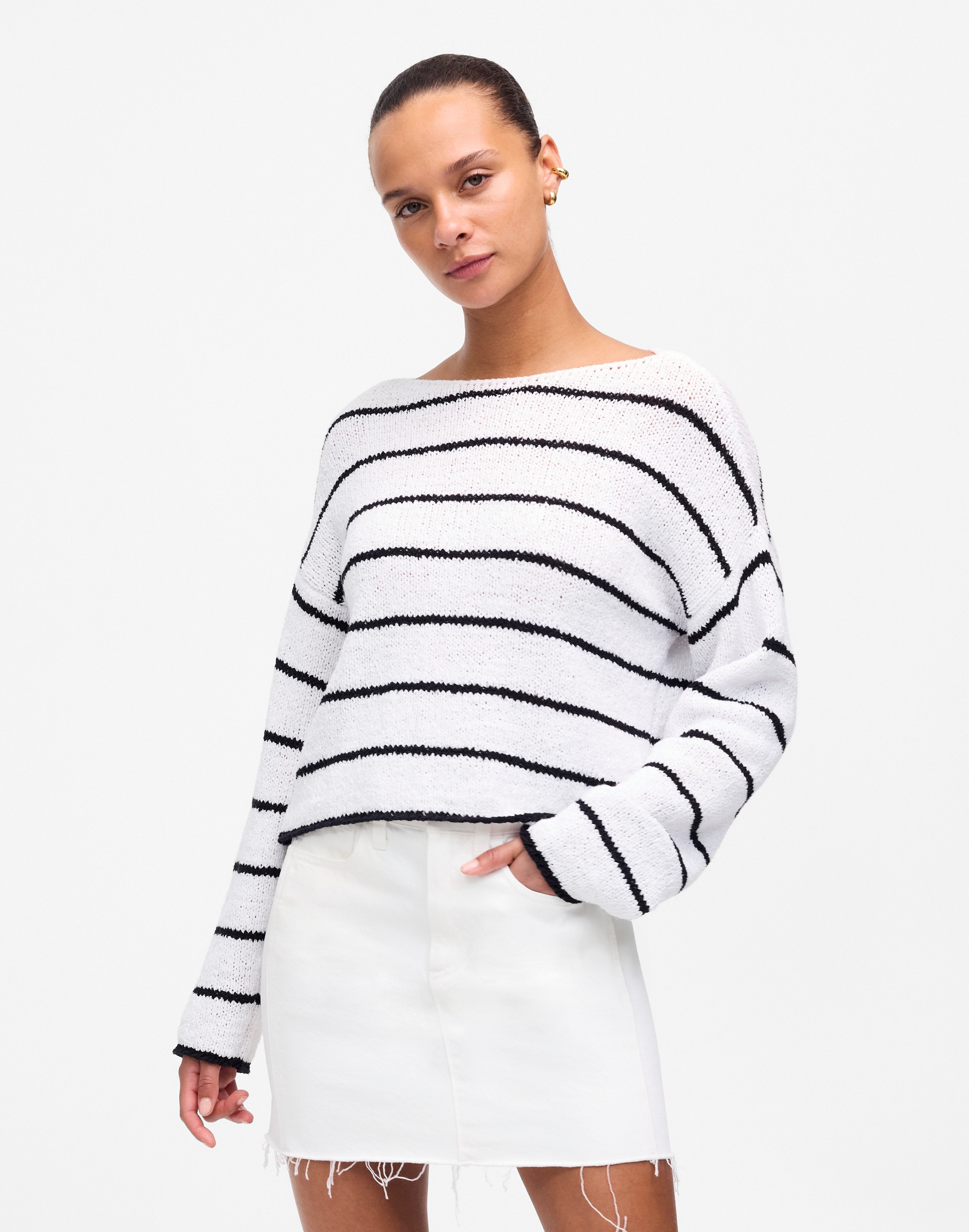 Boatneck Pullover Sweater