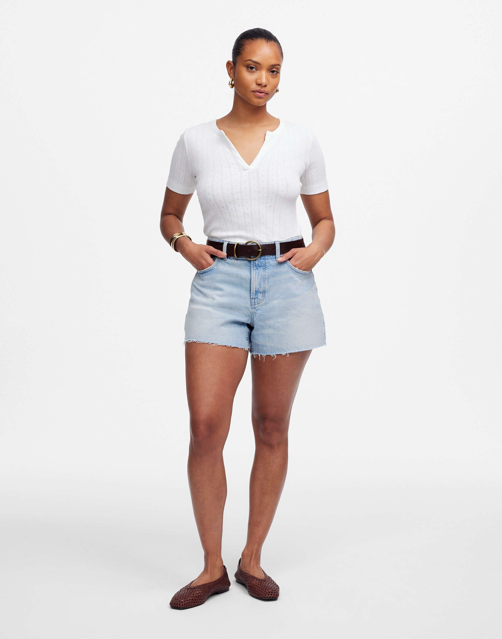 The Curvy Perfect Vintage Jean Short in Foster Wash