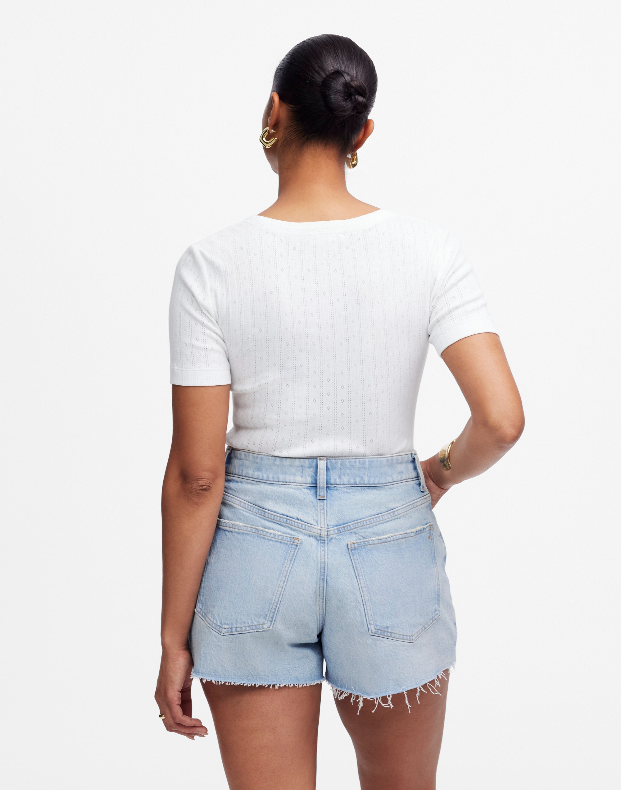 The Curvy Perfect Vintage Jean Short in Foster Wash