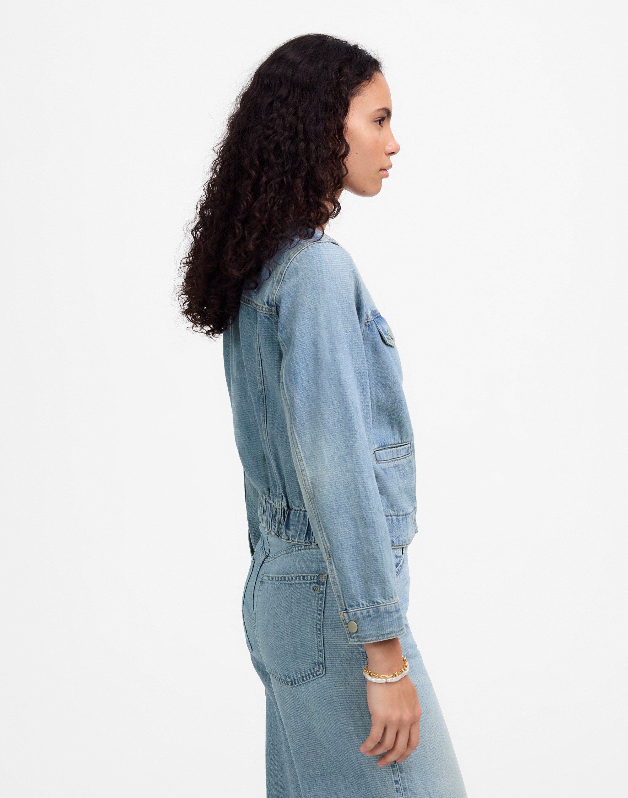 Cinched Lady Jacket in Ashbury Wash: Airy Denim Edition Alternate Image 3
