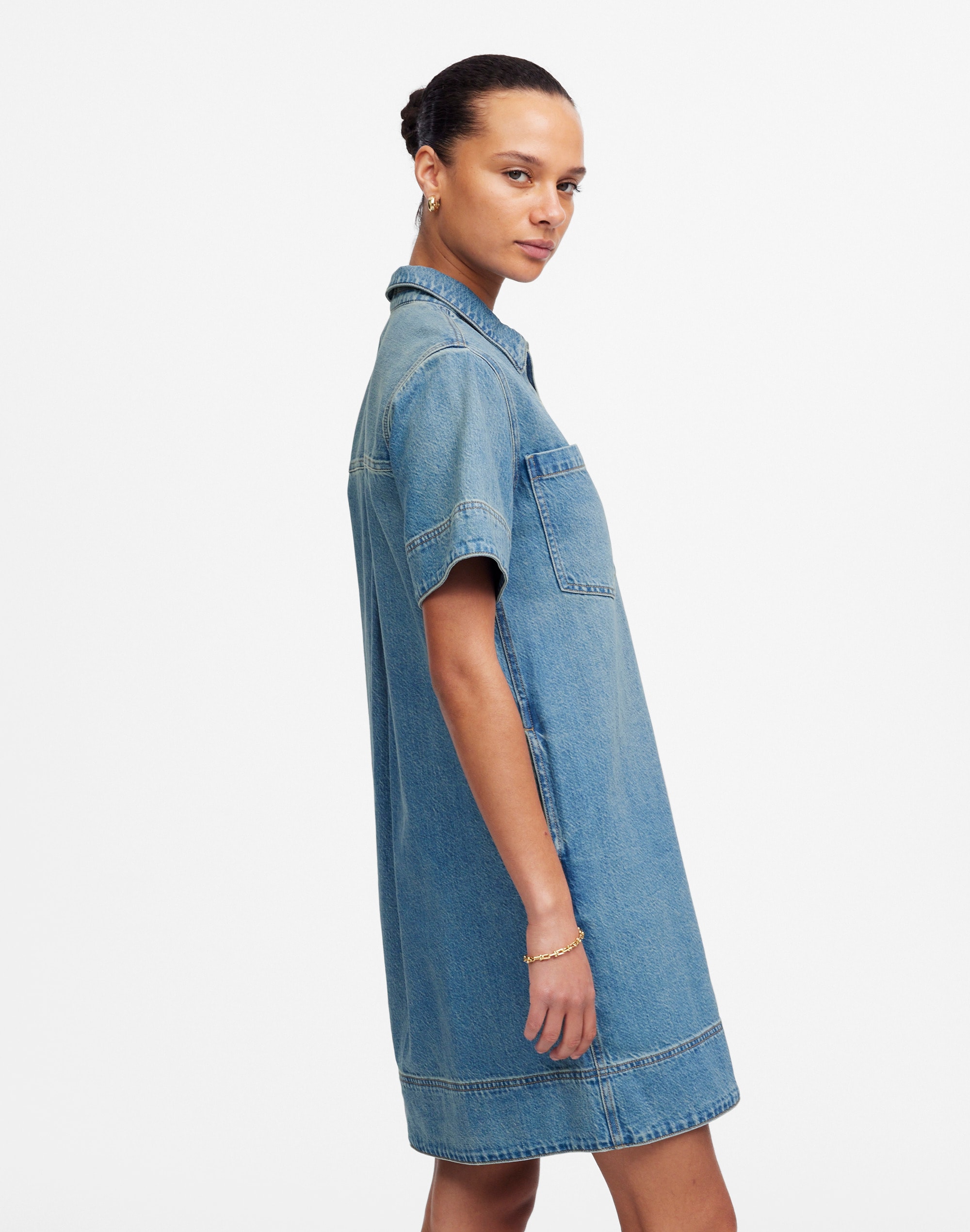 Denim Popover Dress