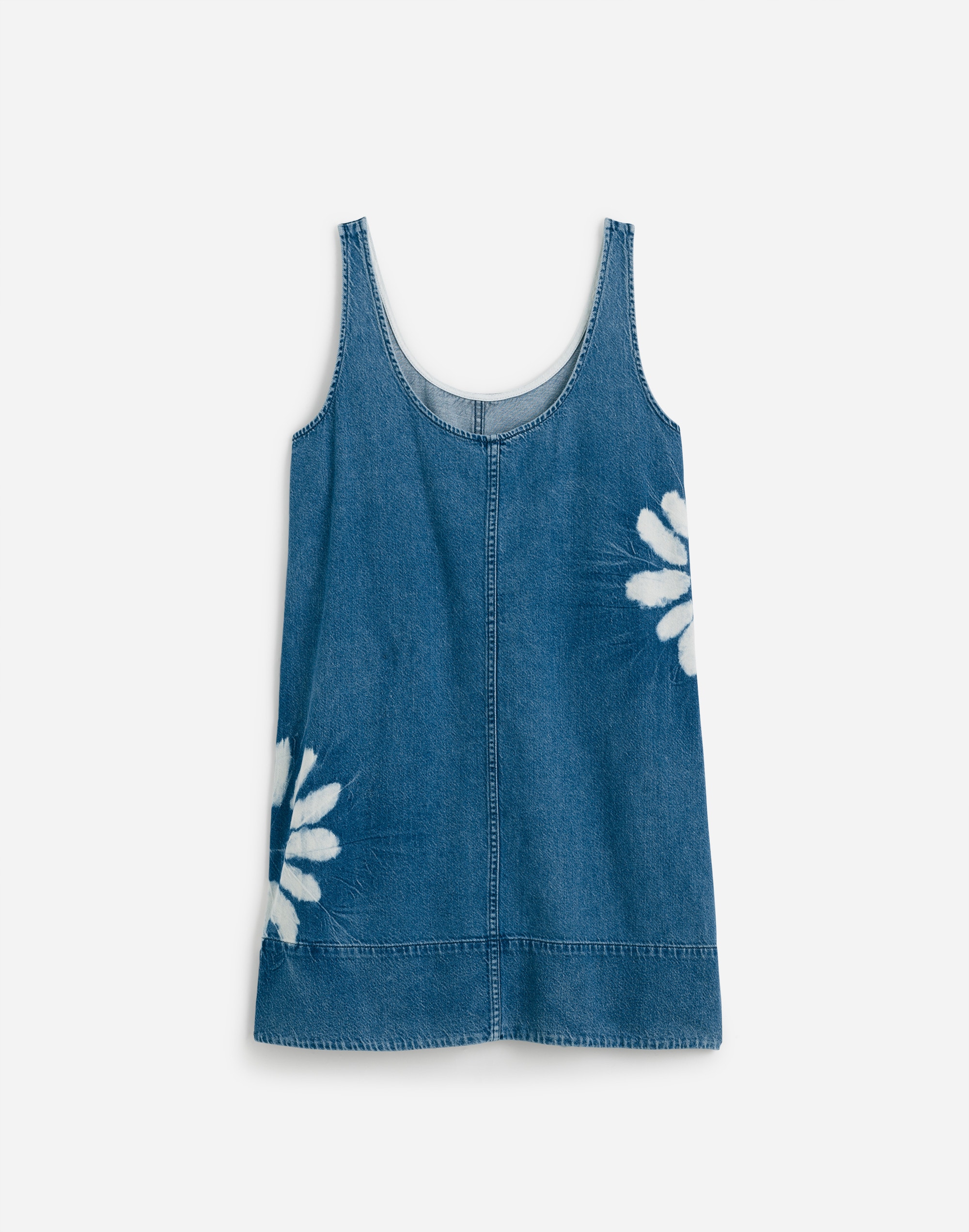 Shibori Denim Scoopneck Mini Dress Alternate Image 6