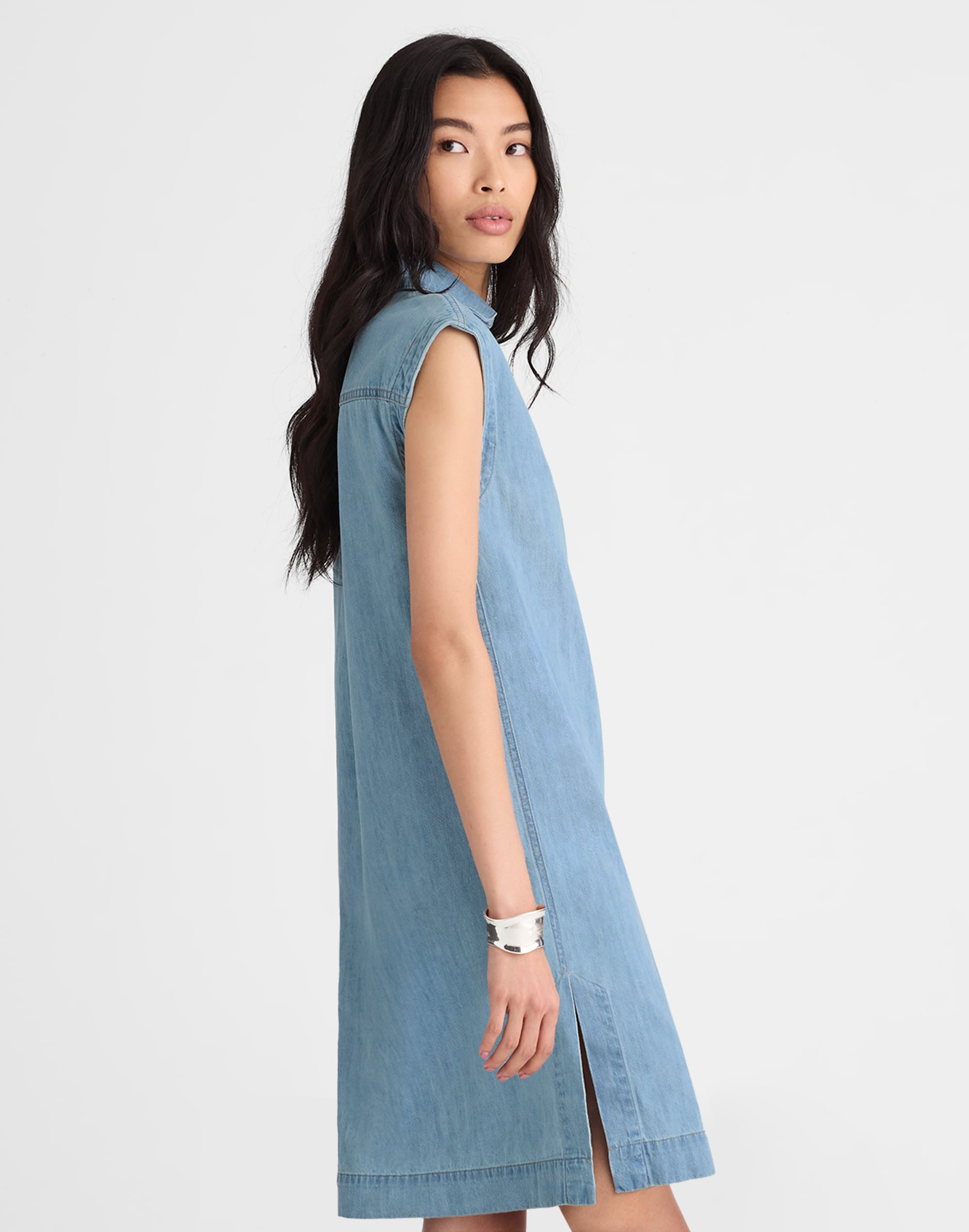 Denim Tunic Dress in Kelleyville Wash Alternate Image 3
