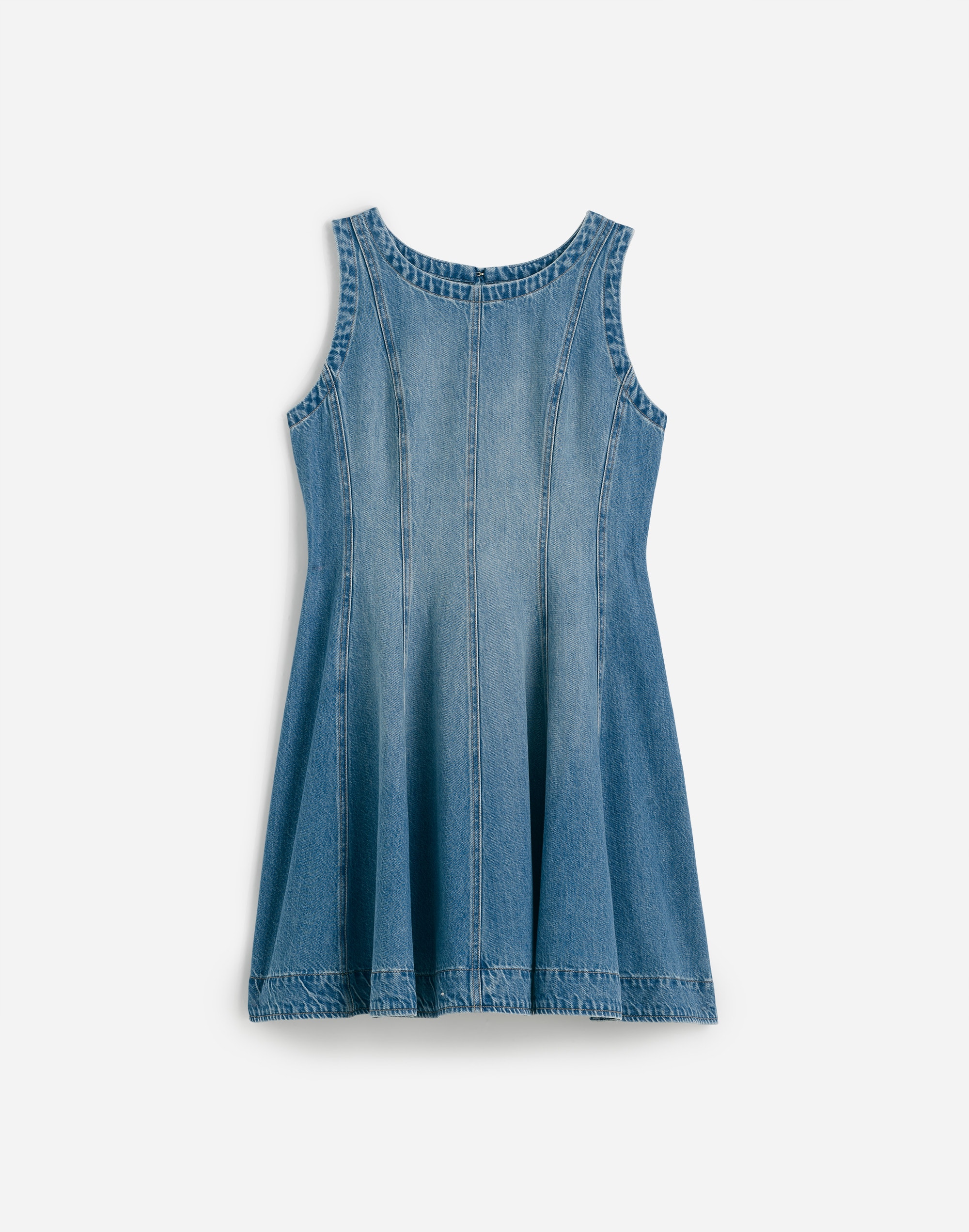Circle Mini Dress: Airy Denim Edition