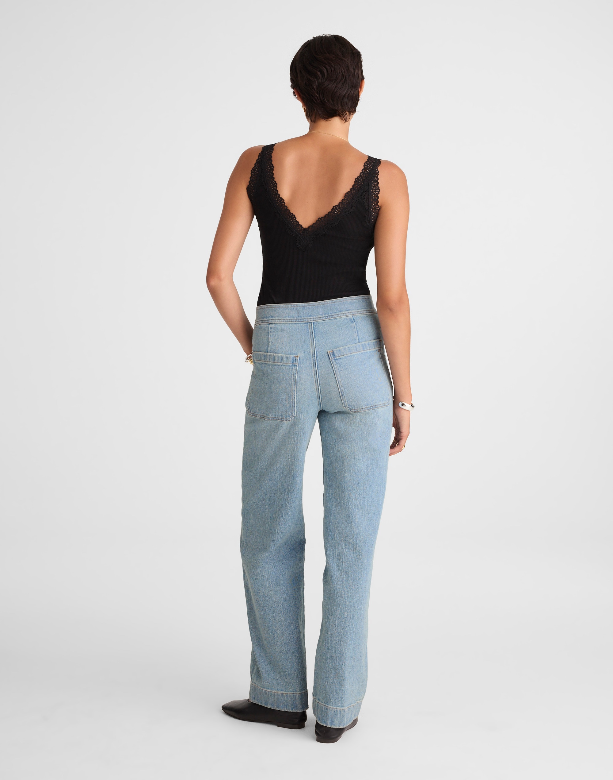 The Emmett Wide-Leg Jean in Logsdon Wash Alternate Image 4