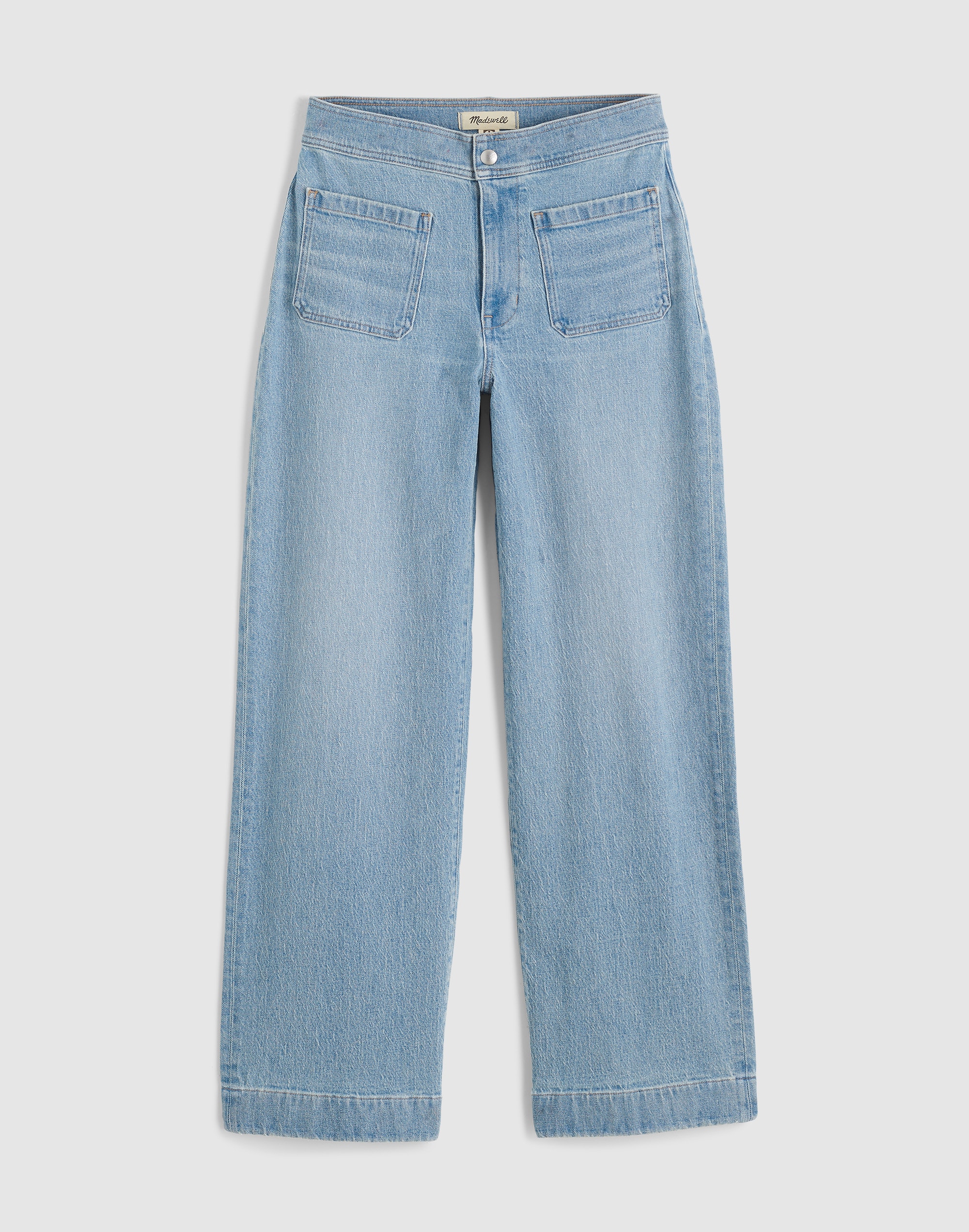 The Emmett Wide-Leg Full Length Jean: Patch Pocket Edition