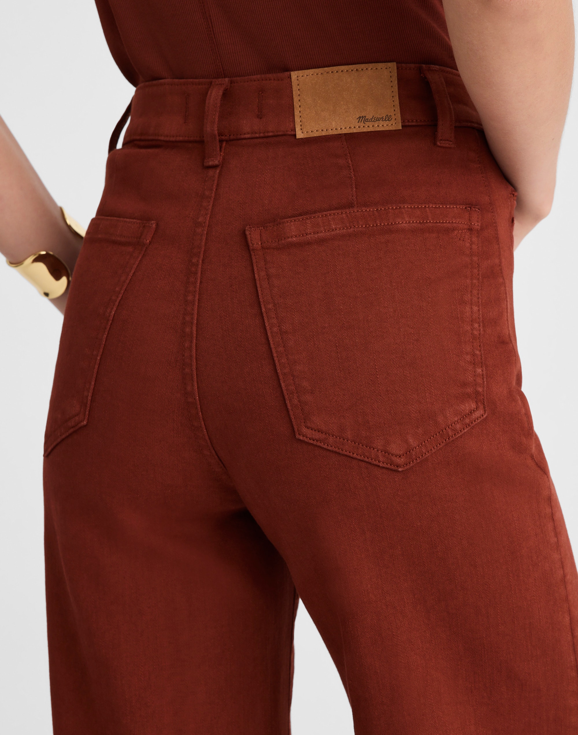 Flared Wide-Leg Crop Jeans