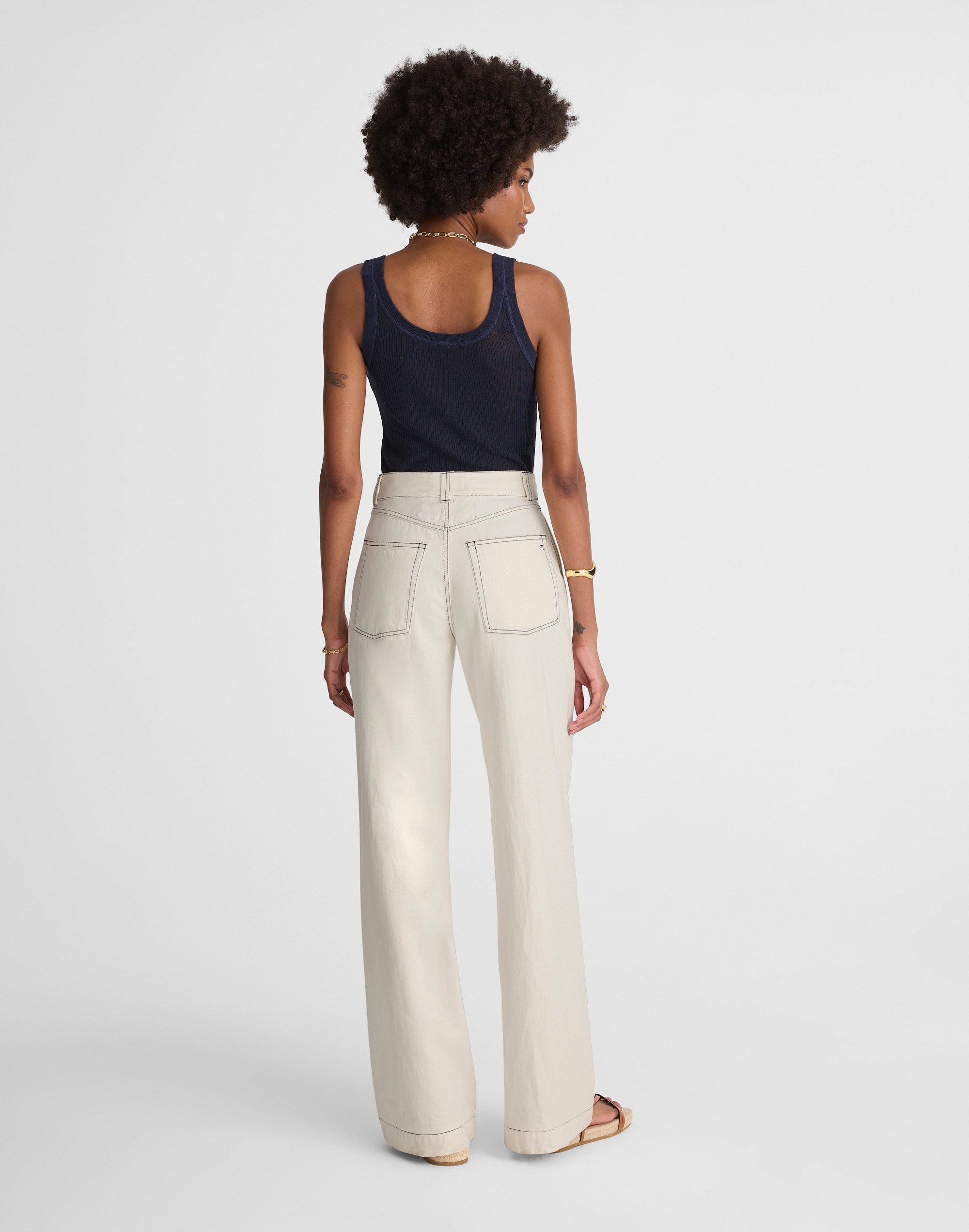 Superwide-Leg Utility Jeans in Vintage Canvas Alternate Image 4
