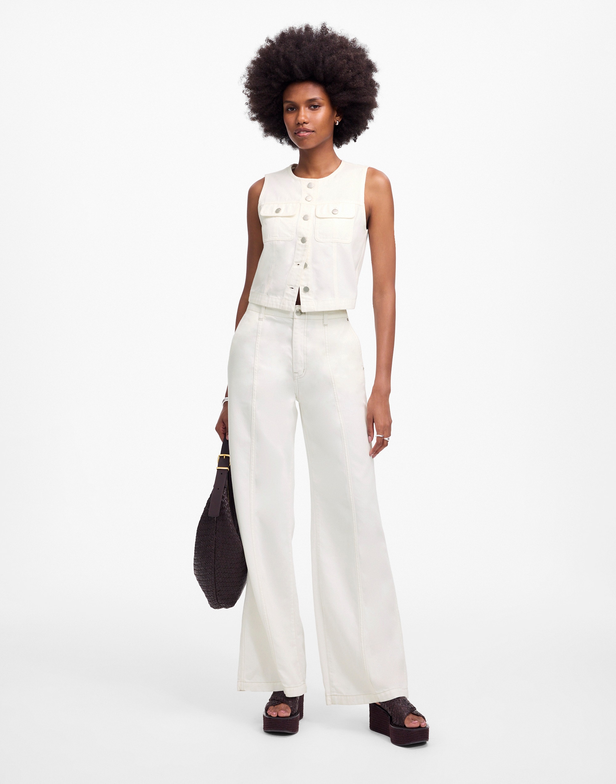 Wide-Sweep Trousers: Airy Denim Edition