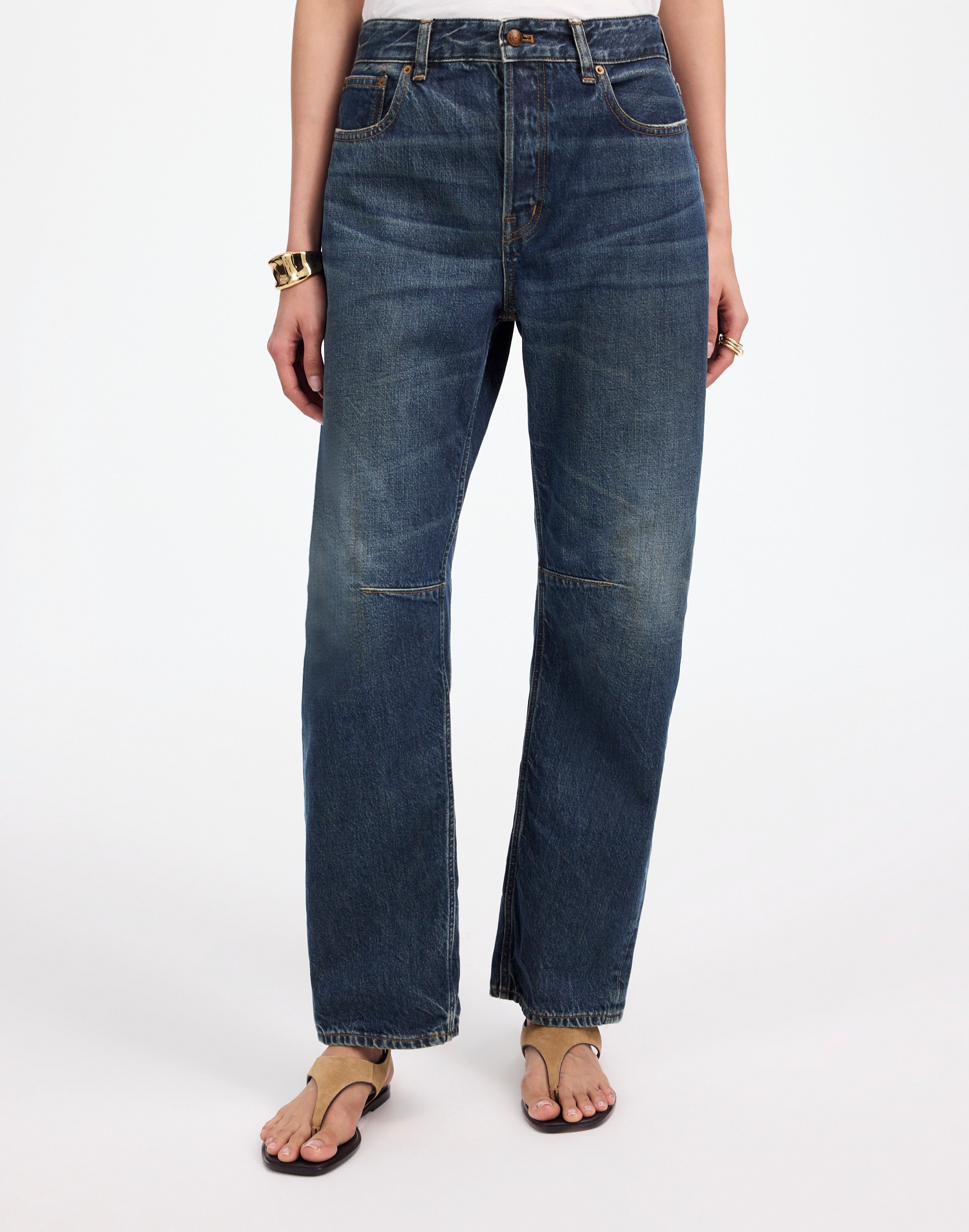 The Darted Barrel-Leg Jean in Danver Wash Alternate Image 1