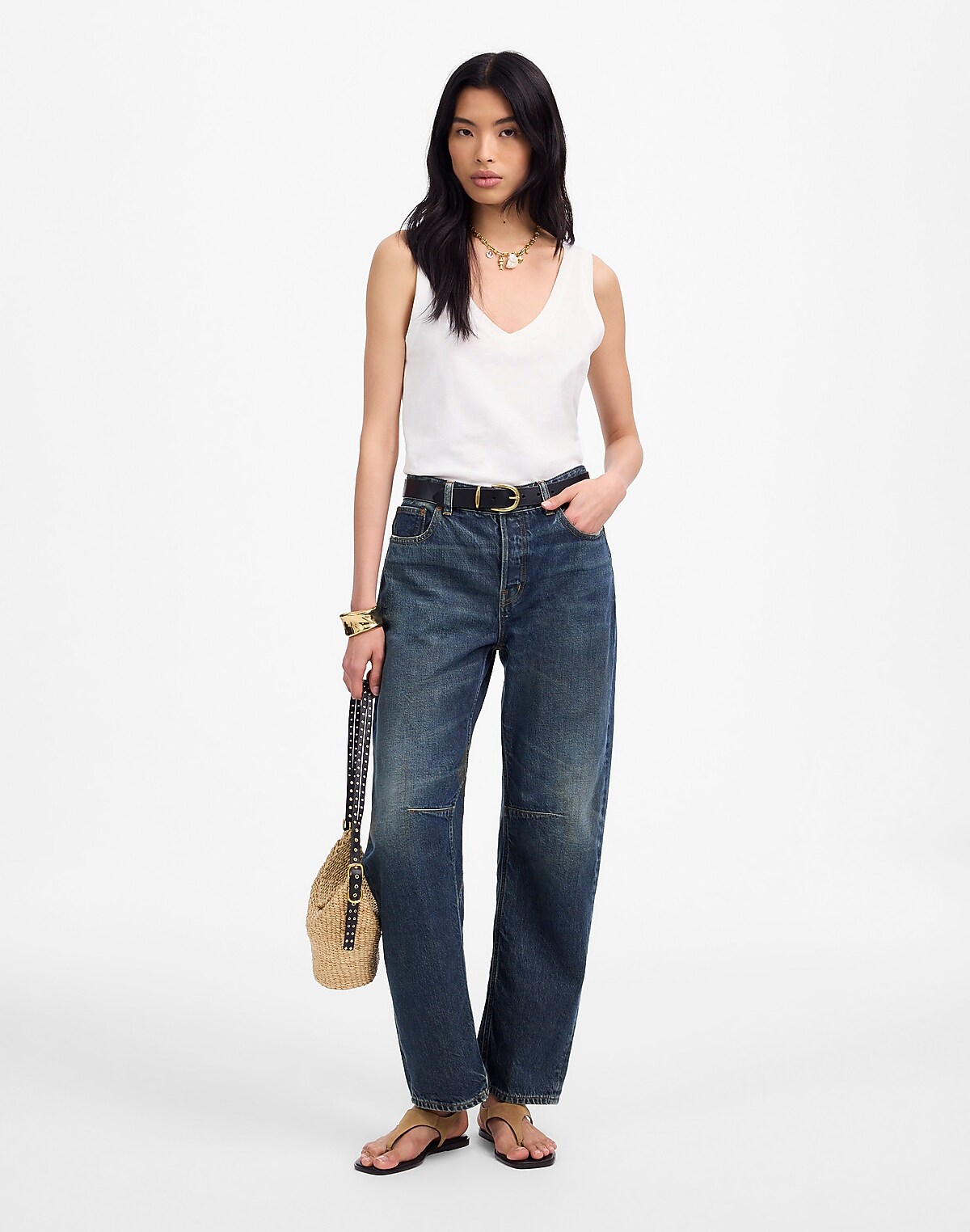 The Darted Barrel-Leg Jean
