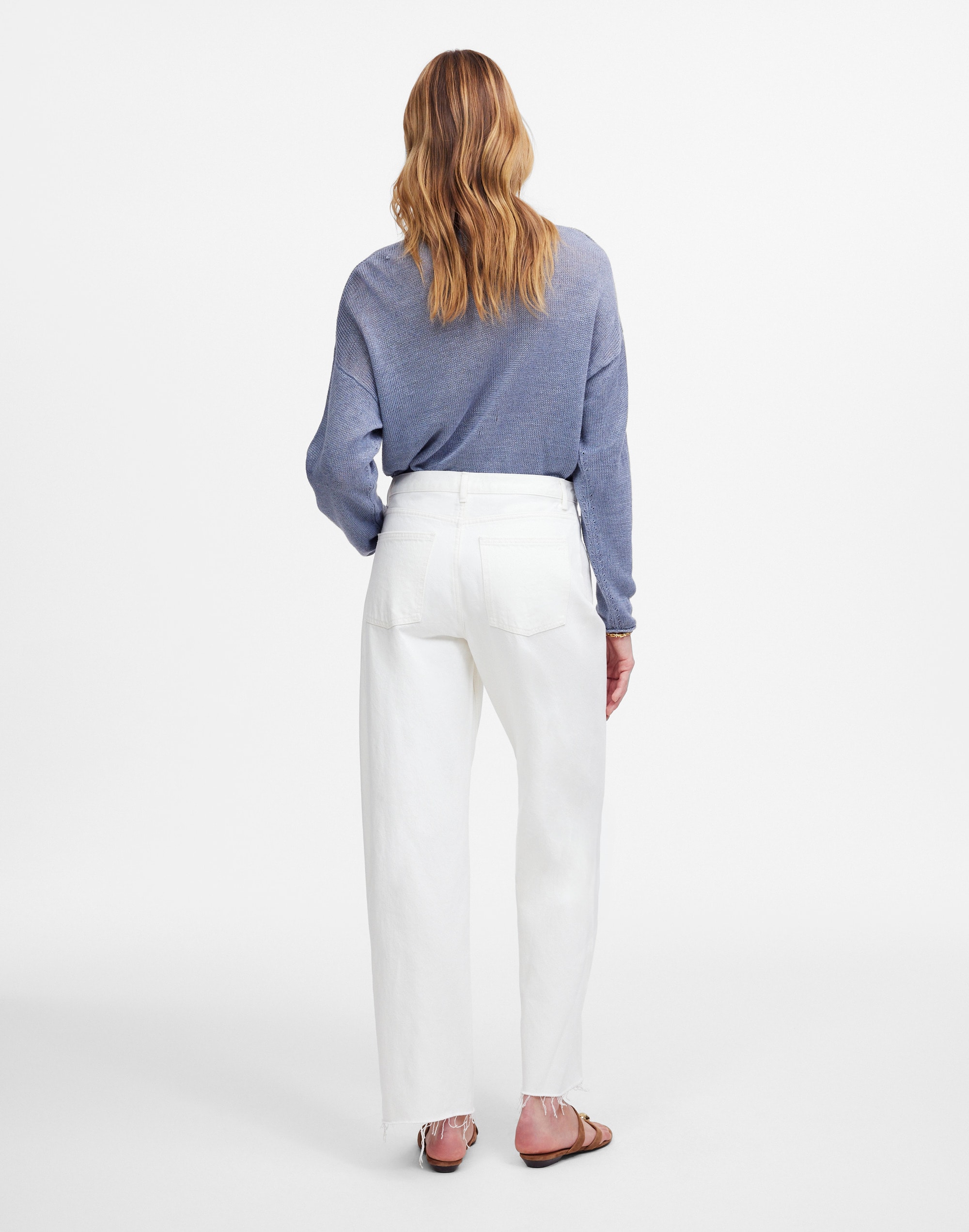 Tall Pieced Barrel-Leg Jeans