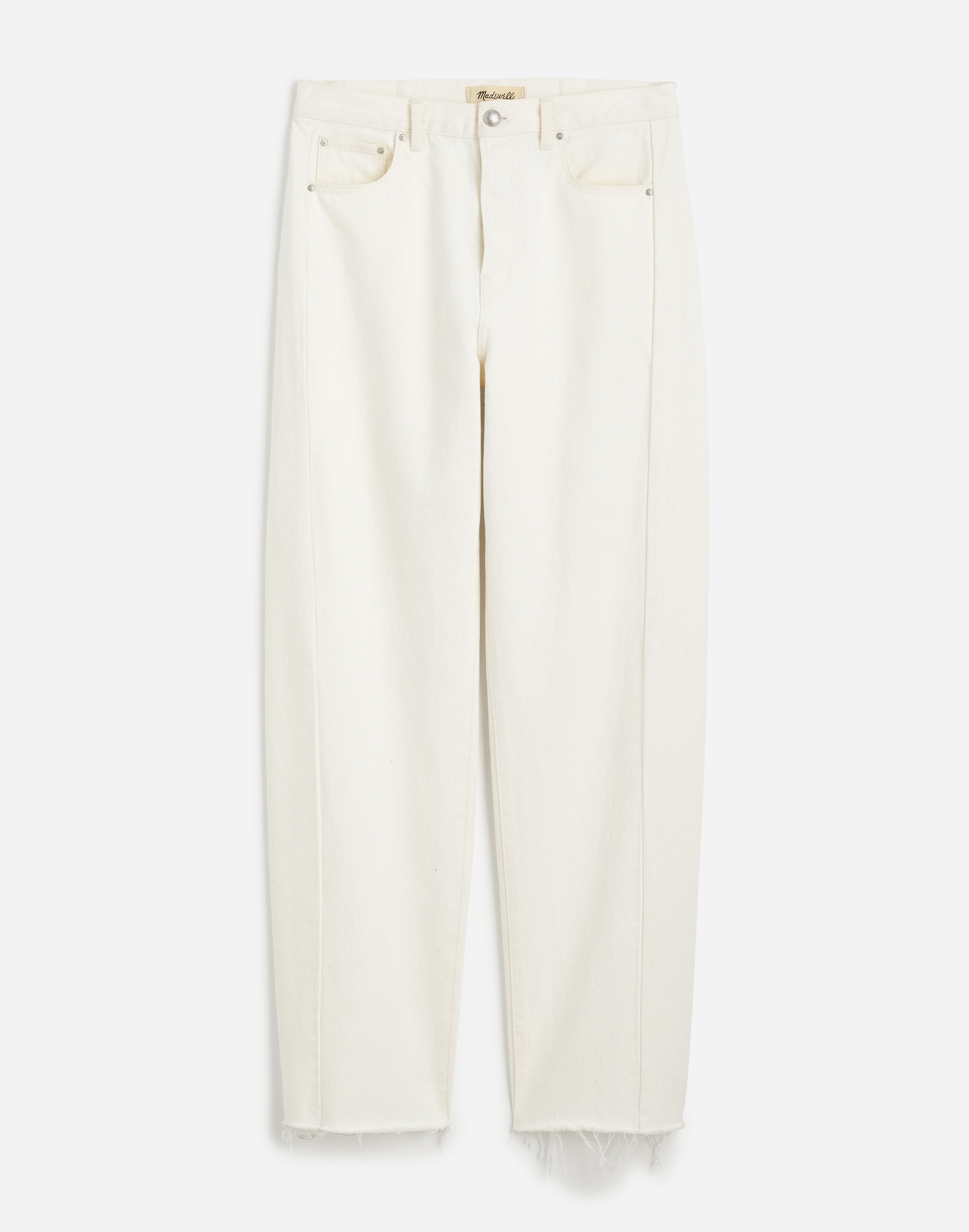 Pieced Barrel-Leg Jeans