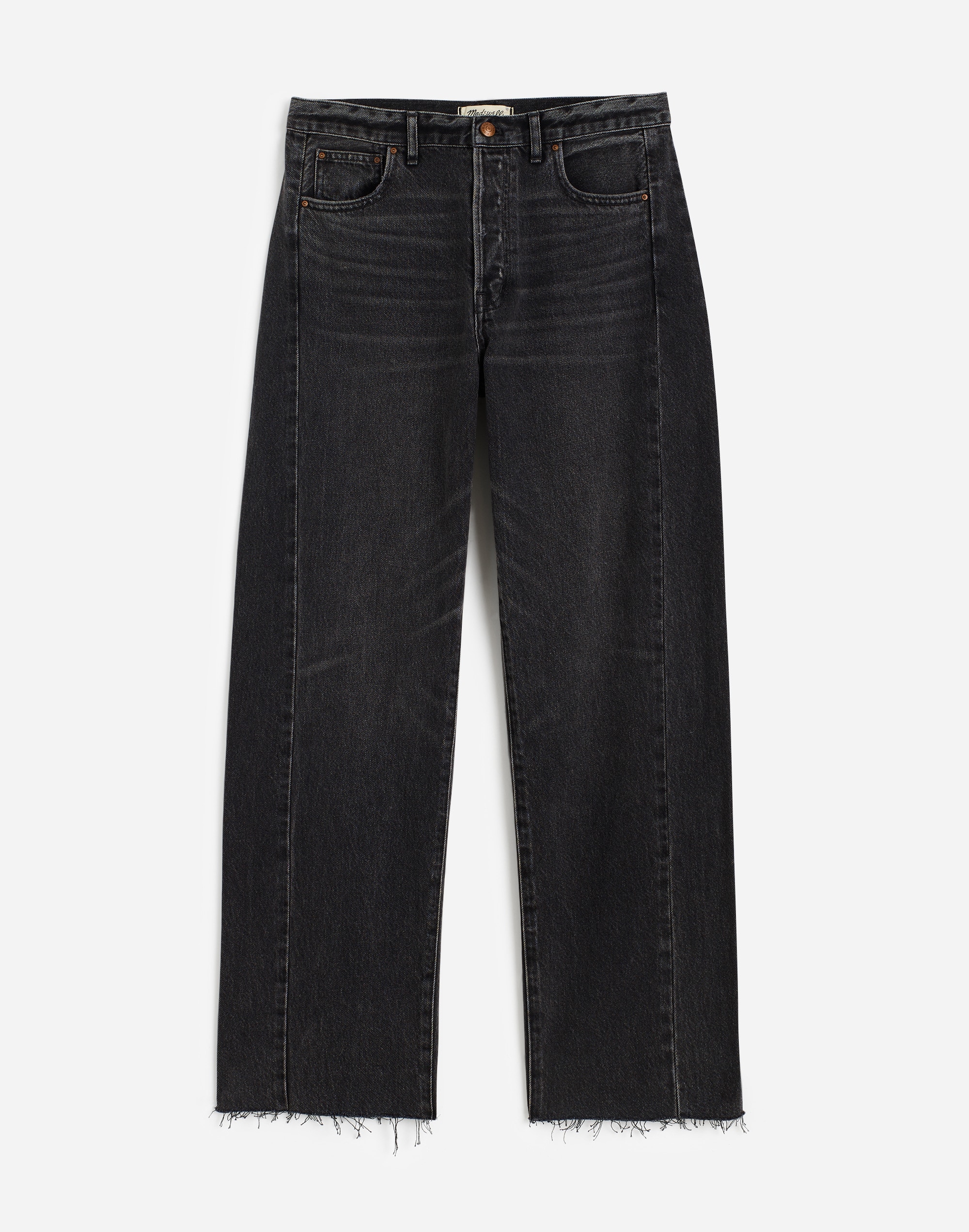 Pieced Barrel-Leg Jeans