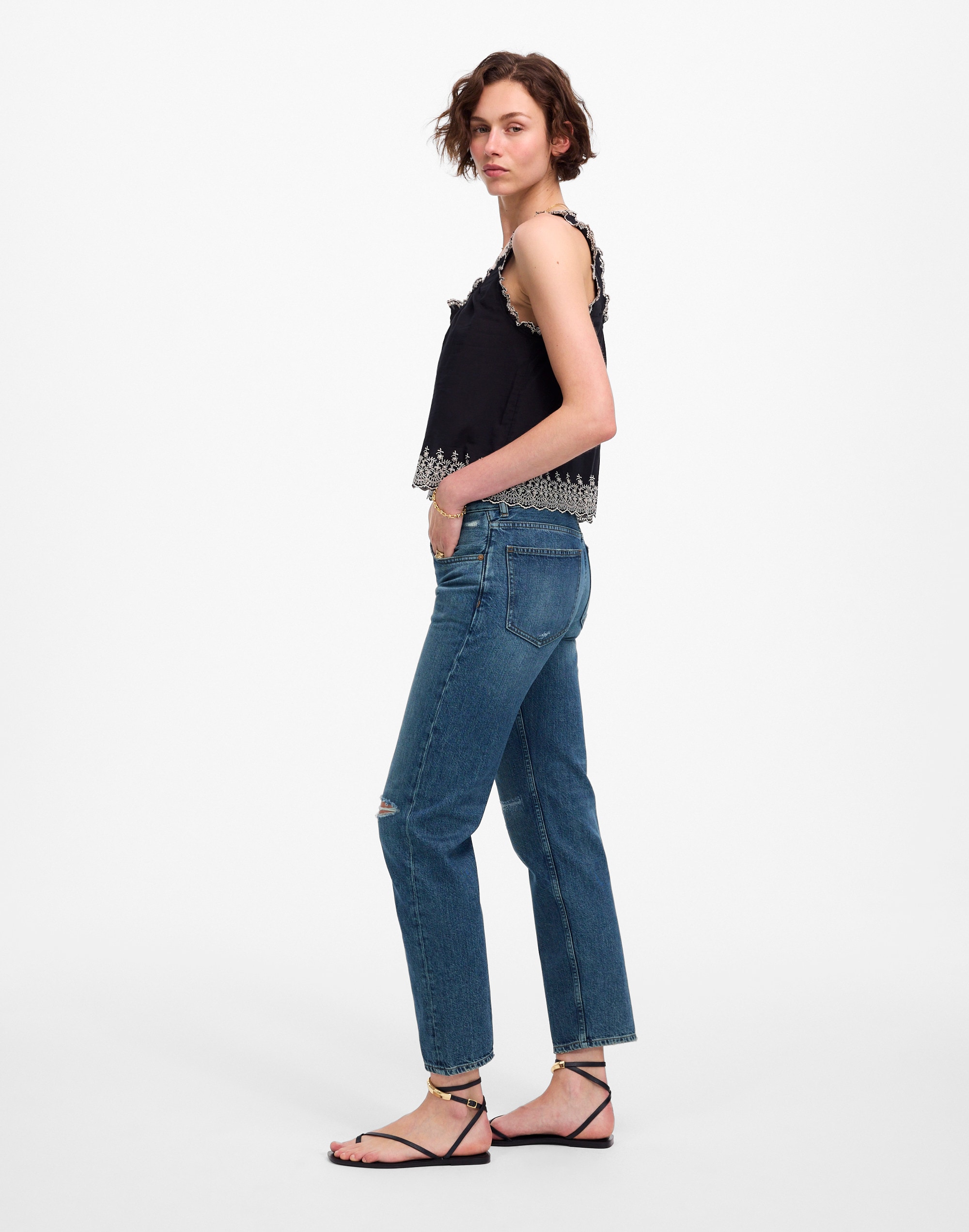 The Dean Easy Straight Crop Jean